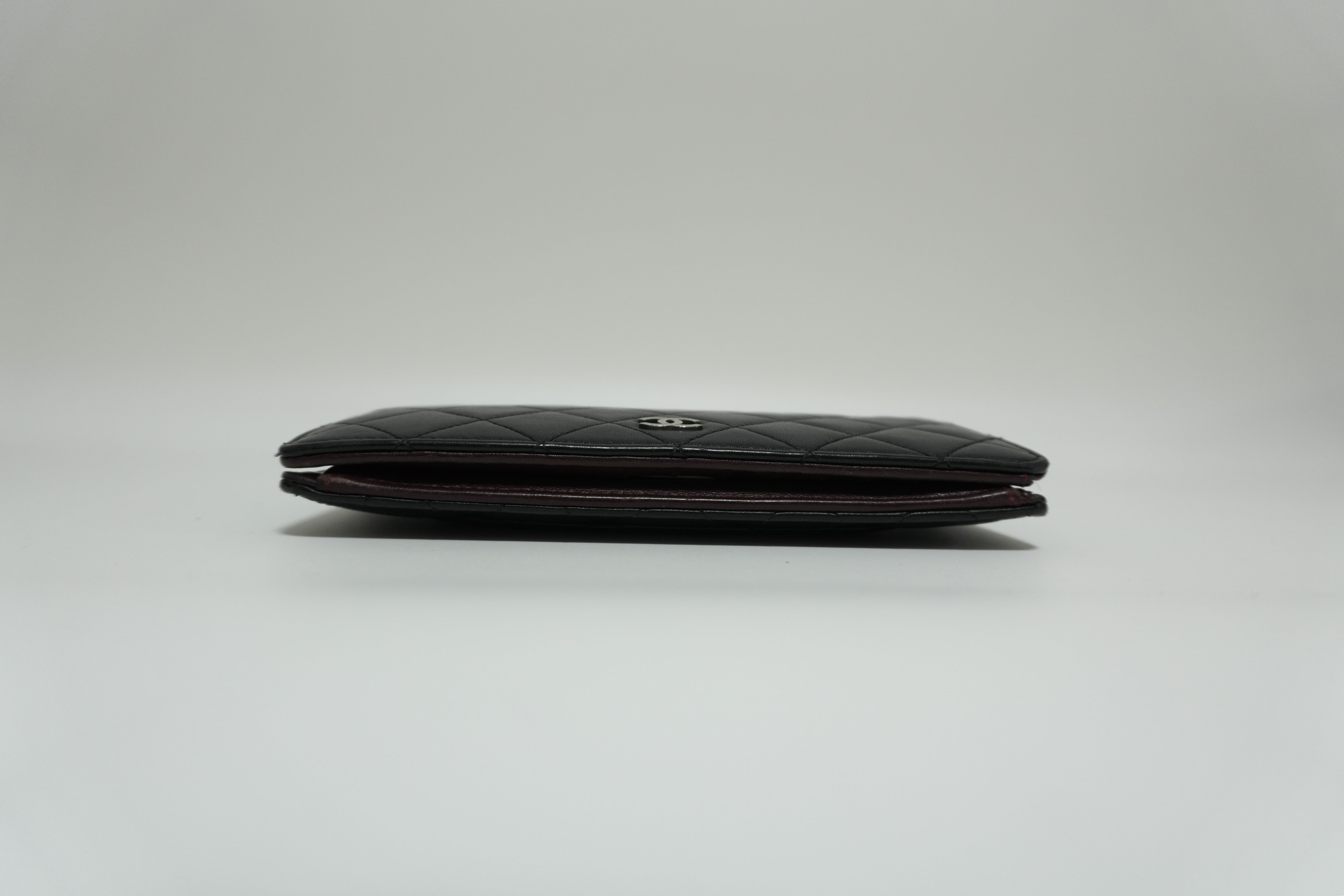 Chanel Lambskin Wallet Black Used