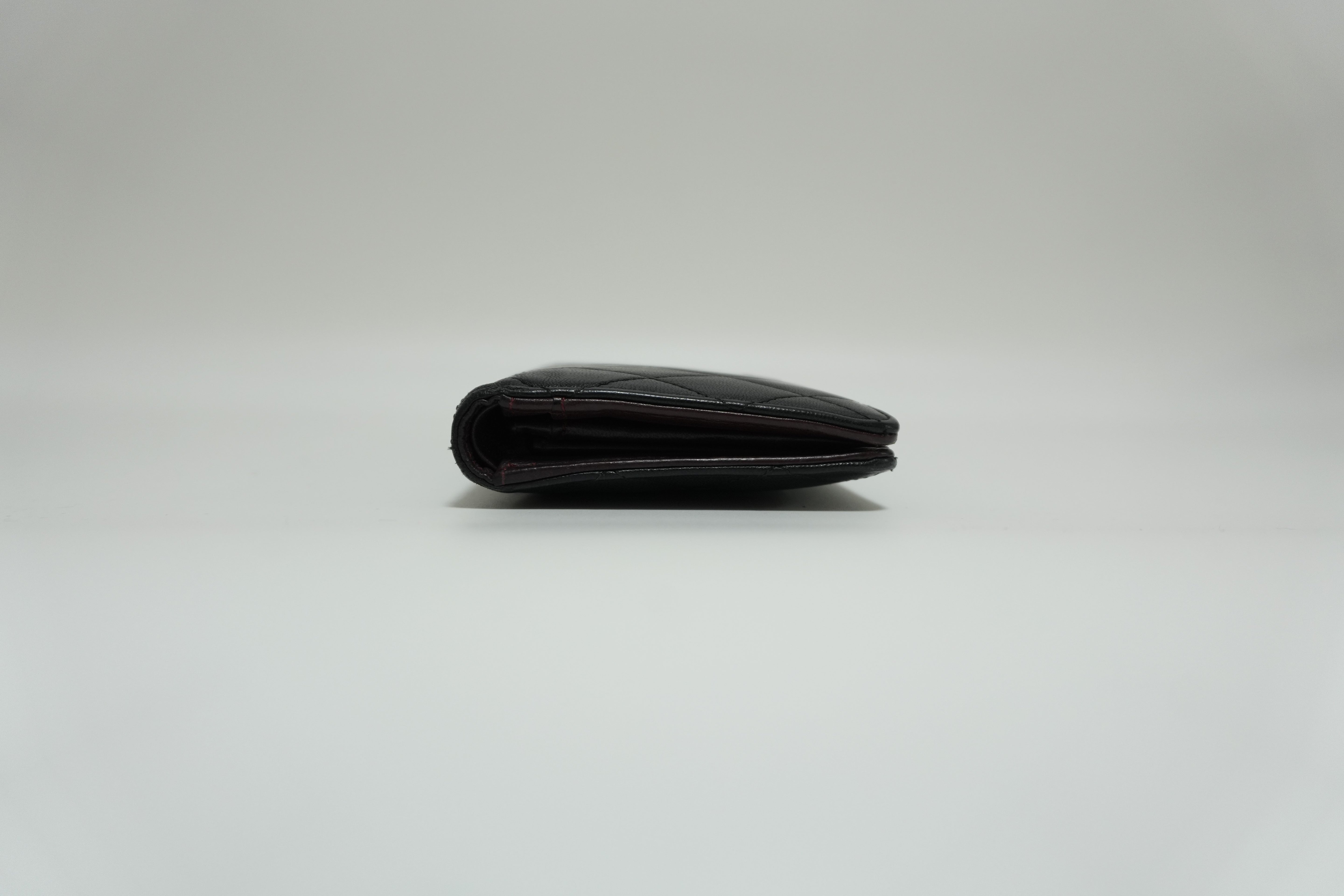 Chanel Lambskin Wallet Black Used