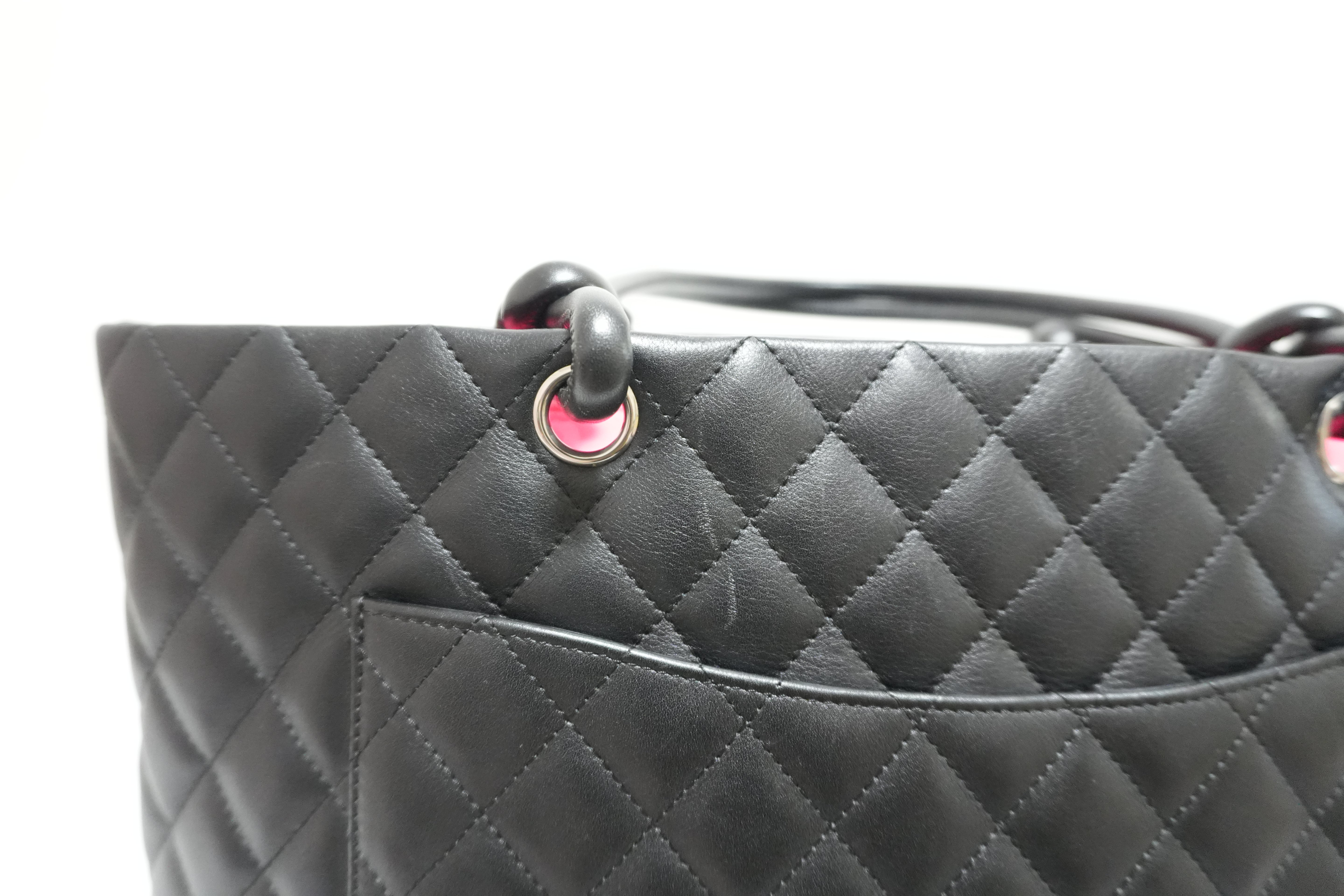 Chanel Cambon Tote Bag Black Used