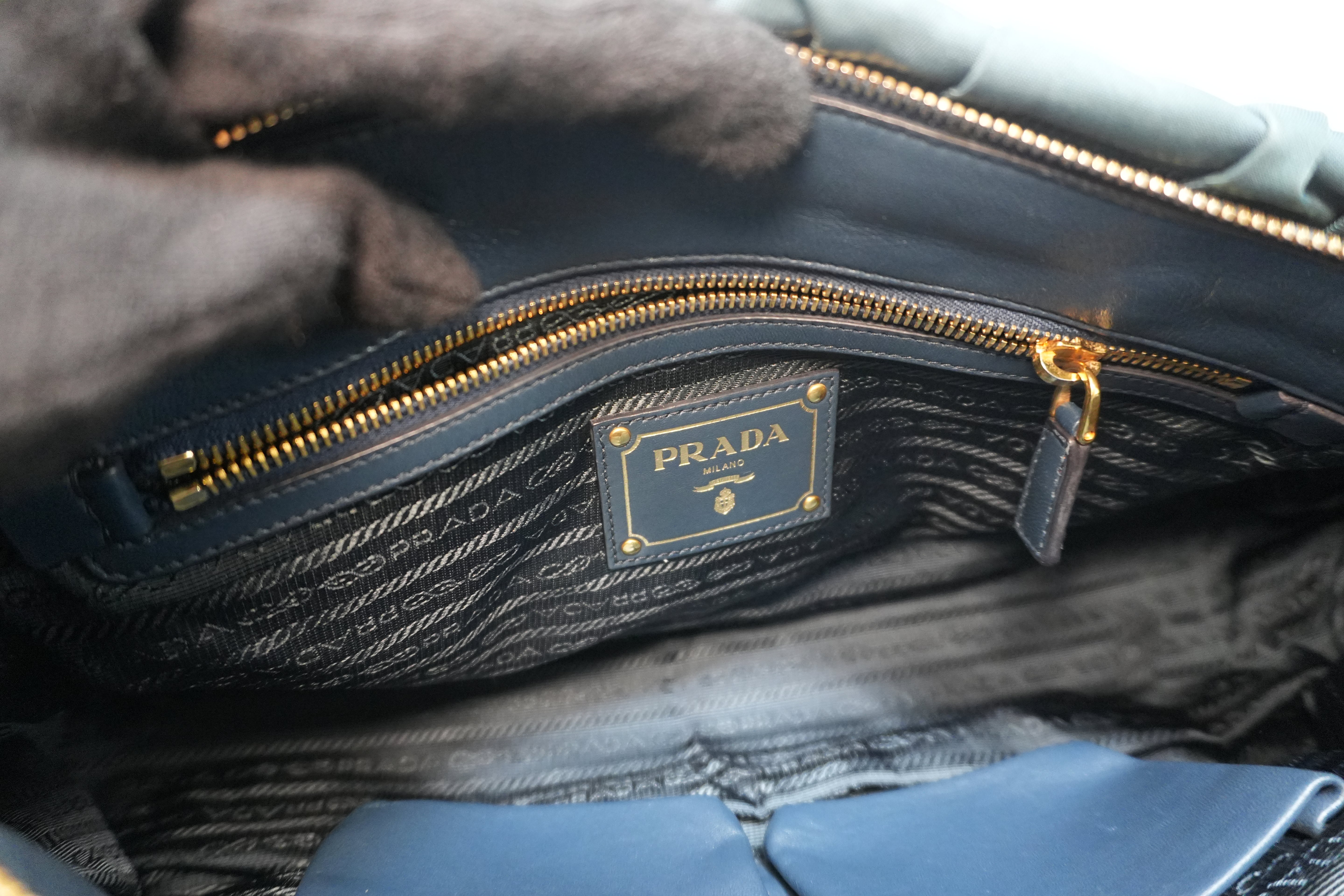 Prada Gaufre Two Way Bag Used