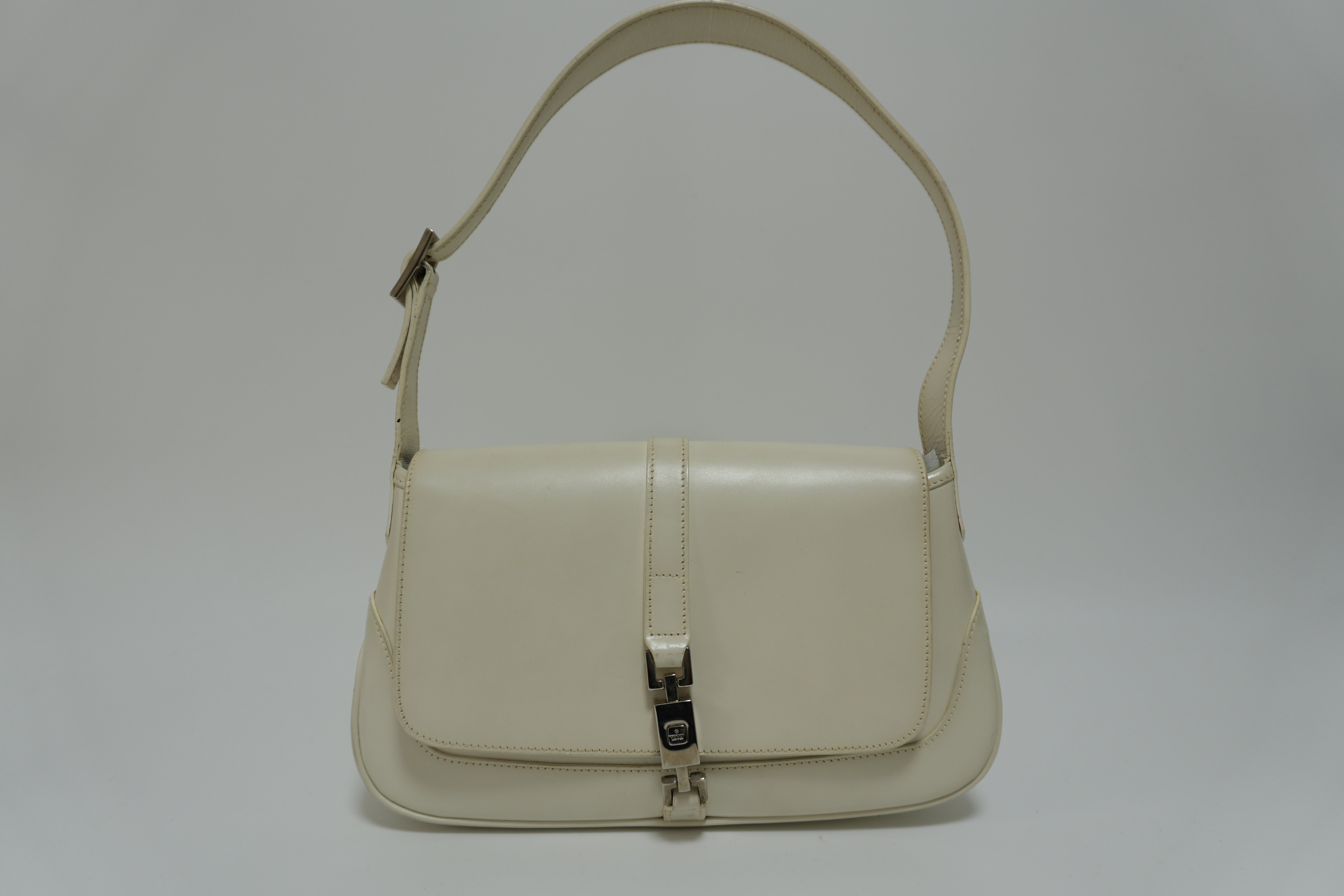 Gucci Jackie Shoulder Bag White Used