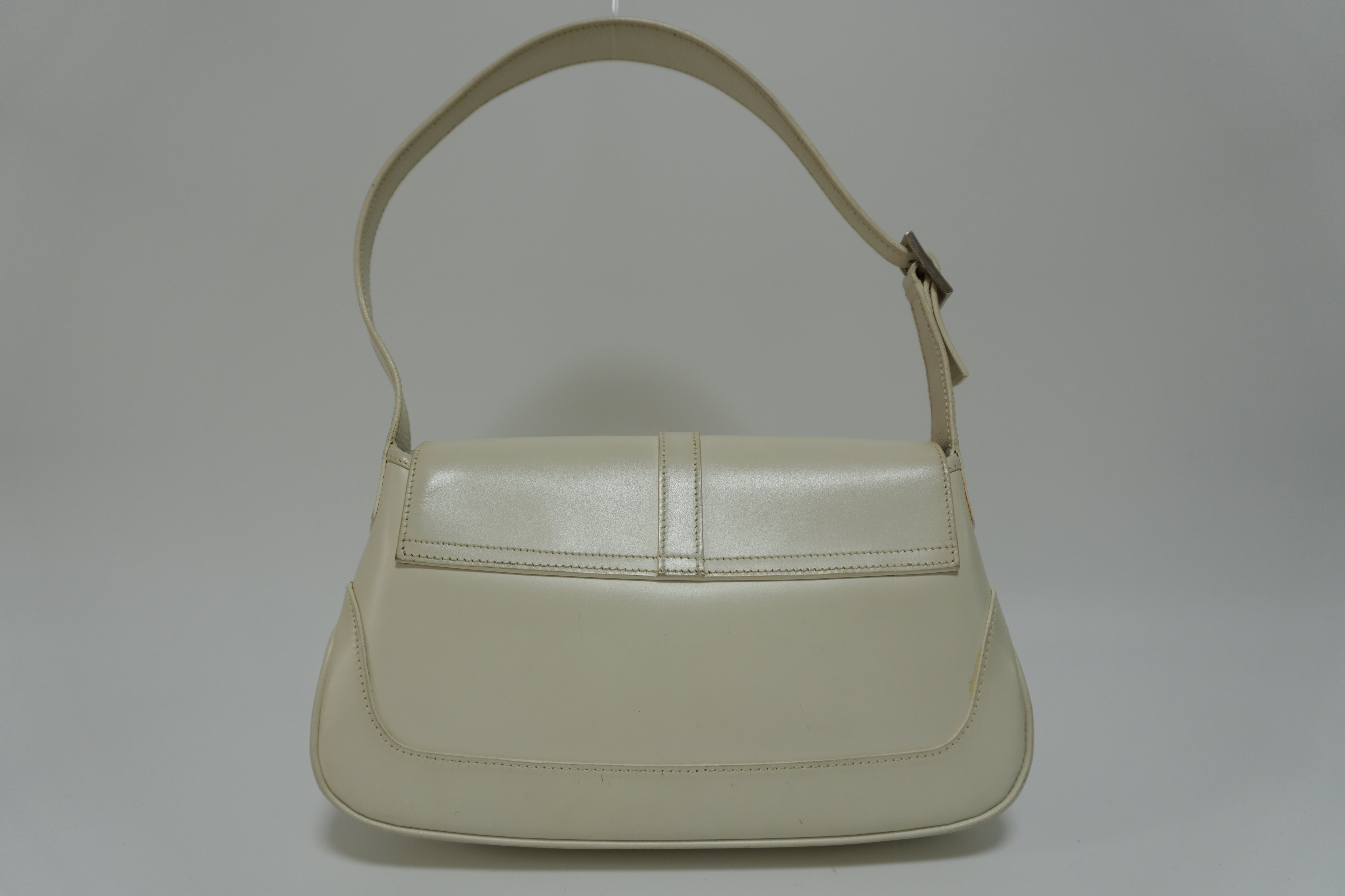 Gucci Jackie Shoulder Bag White Used