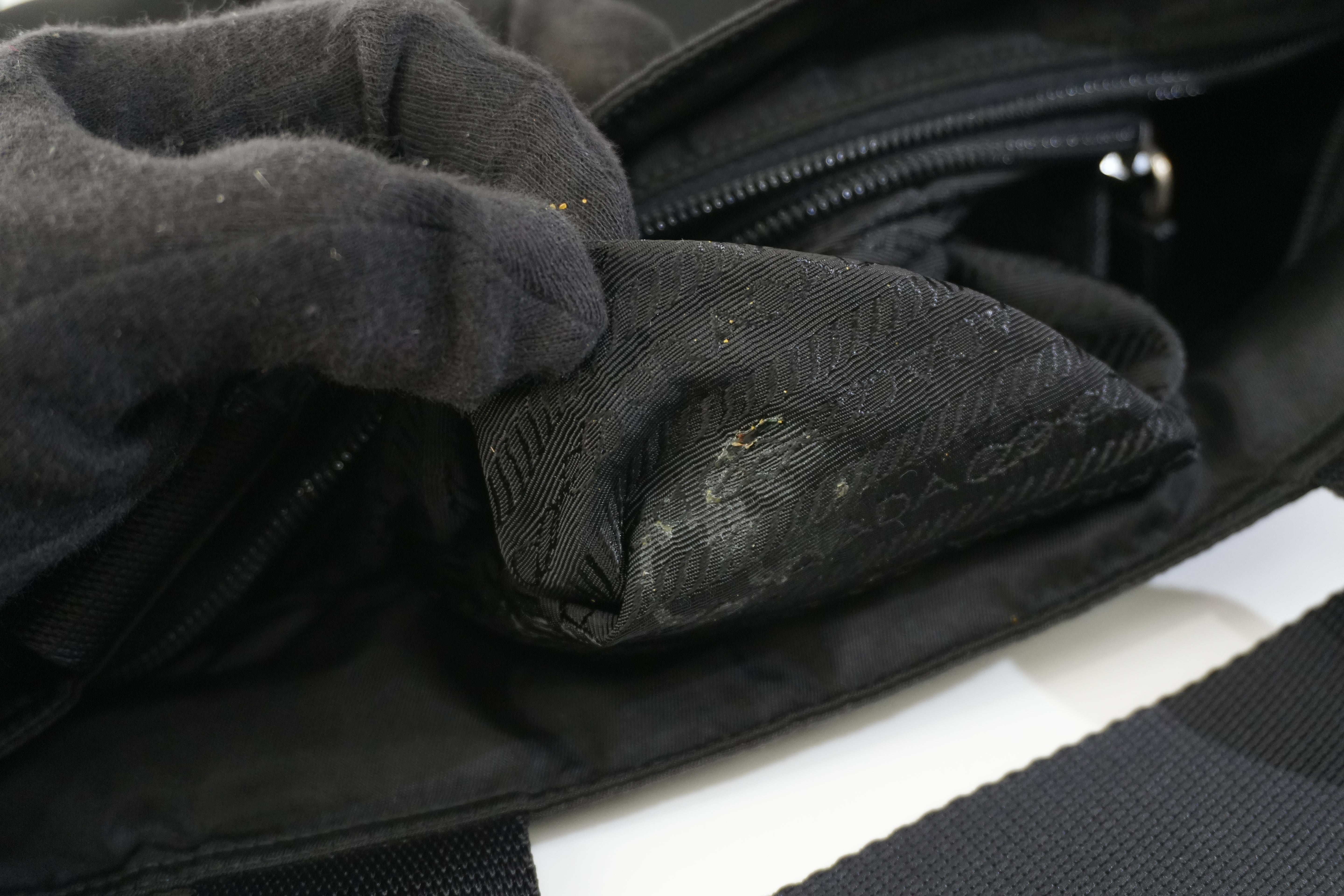 Pre-owned Prada Nylon Shoulder Bag Black