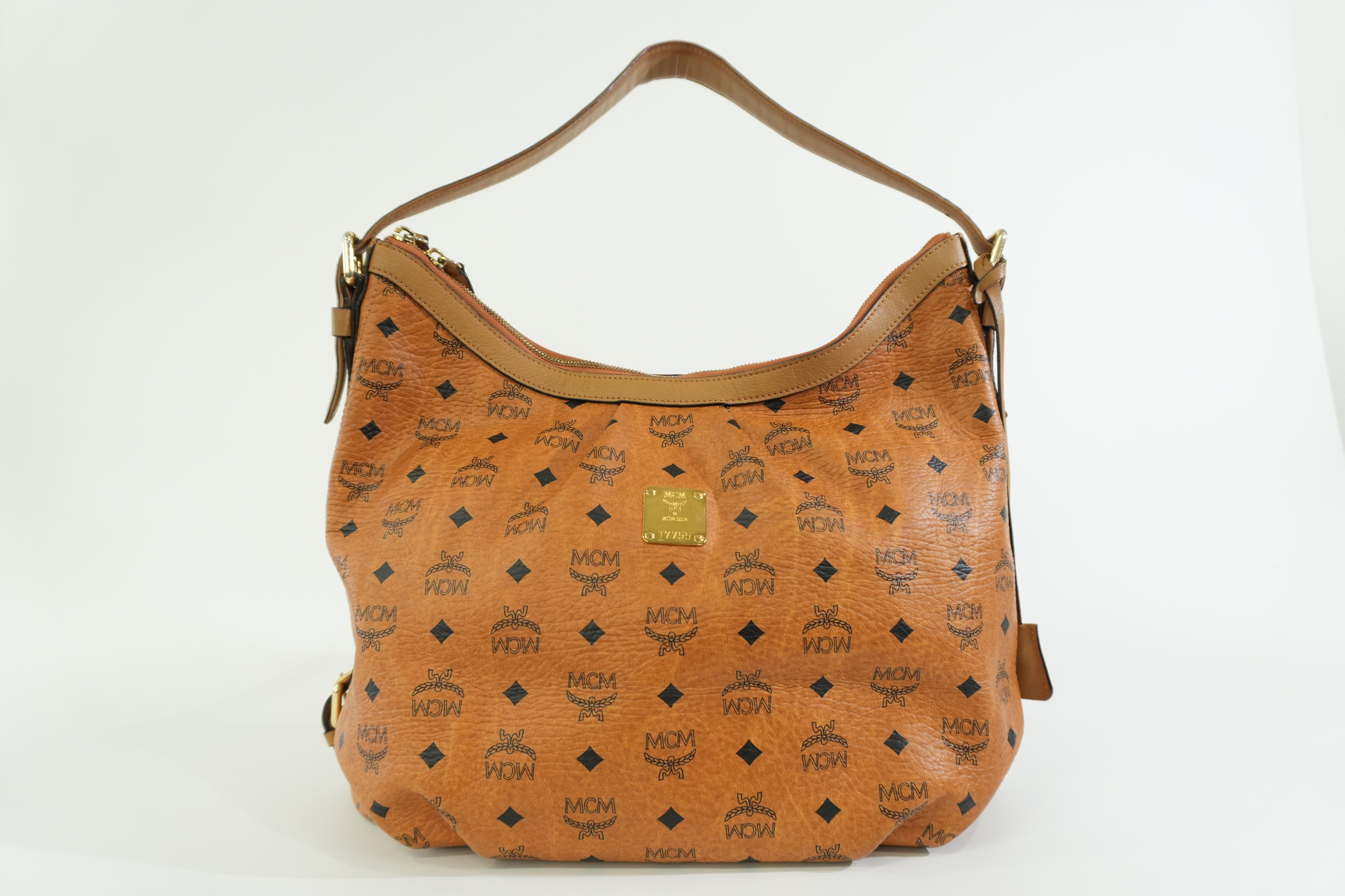 Pre-owned MCM Hobo Shoulder Bag Cognac