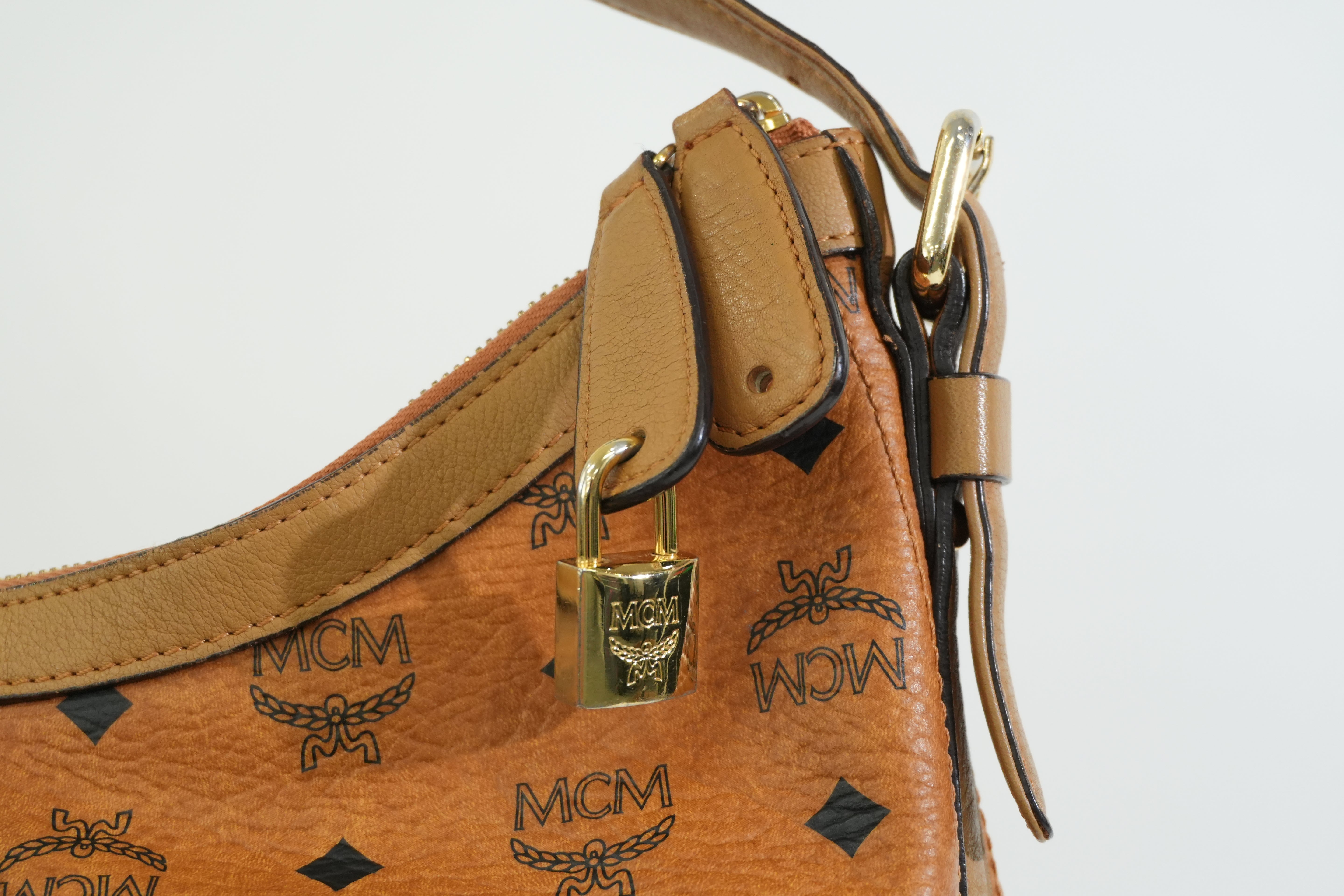 Pre-owned MCM Hobo Shoulder Bag Cognac