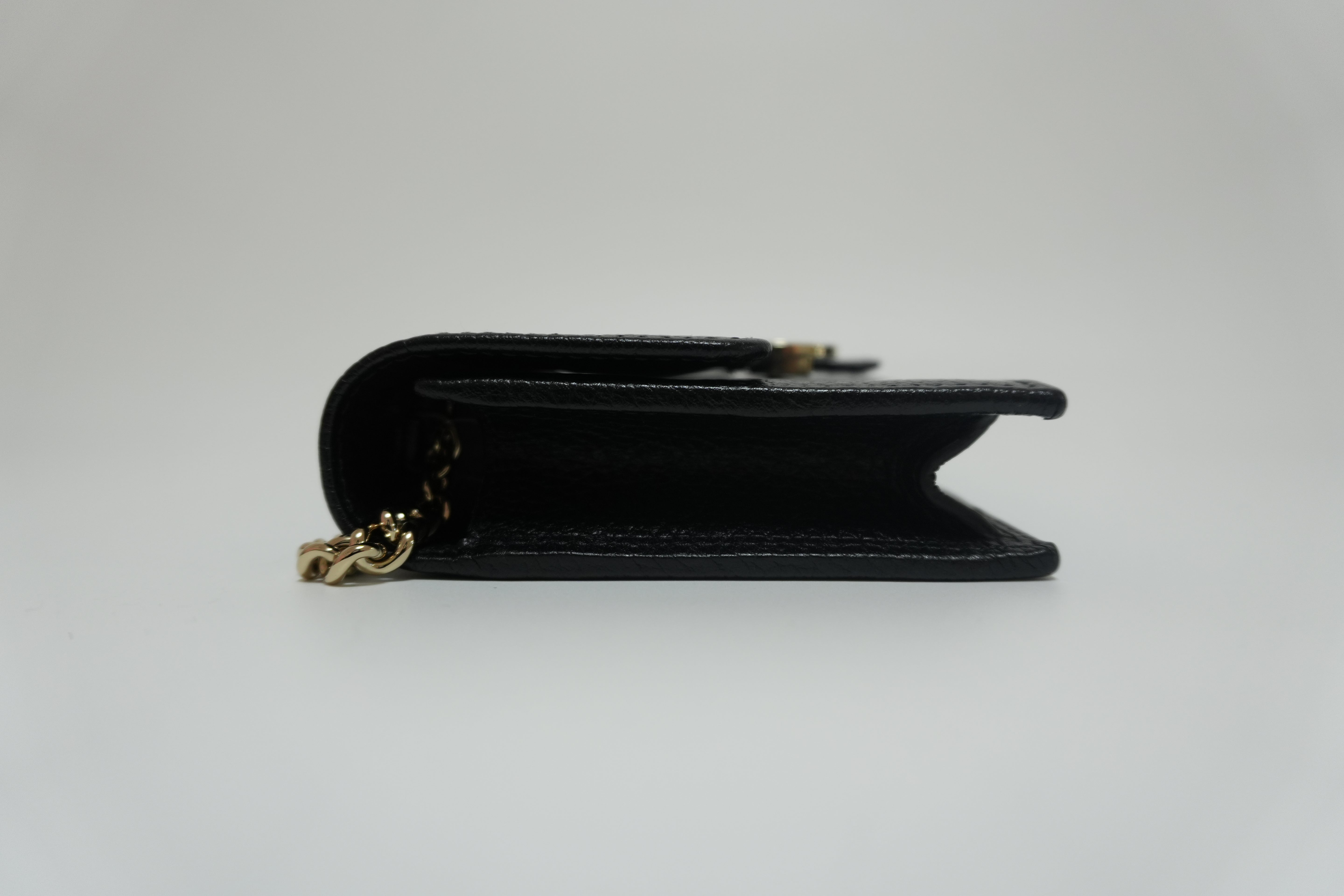 Gucci Interlocking Shoulder Bag Black Used