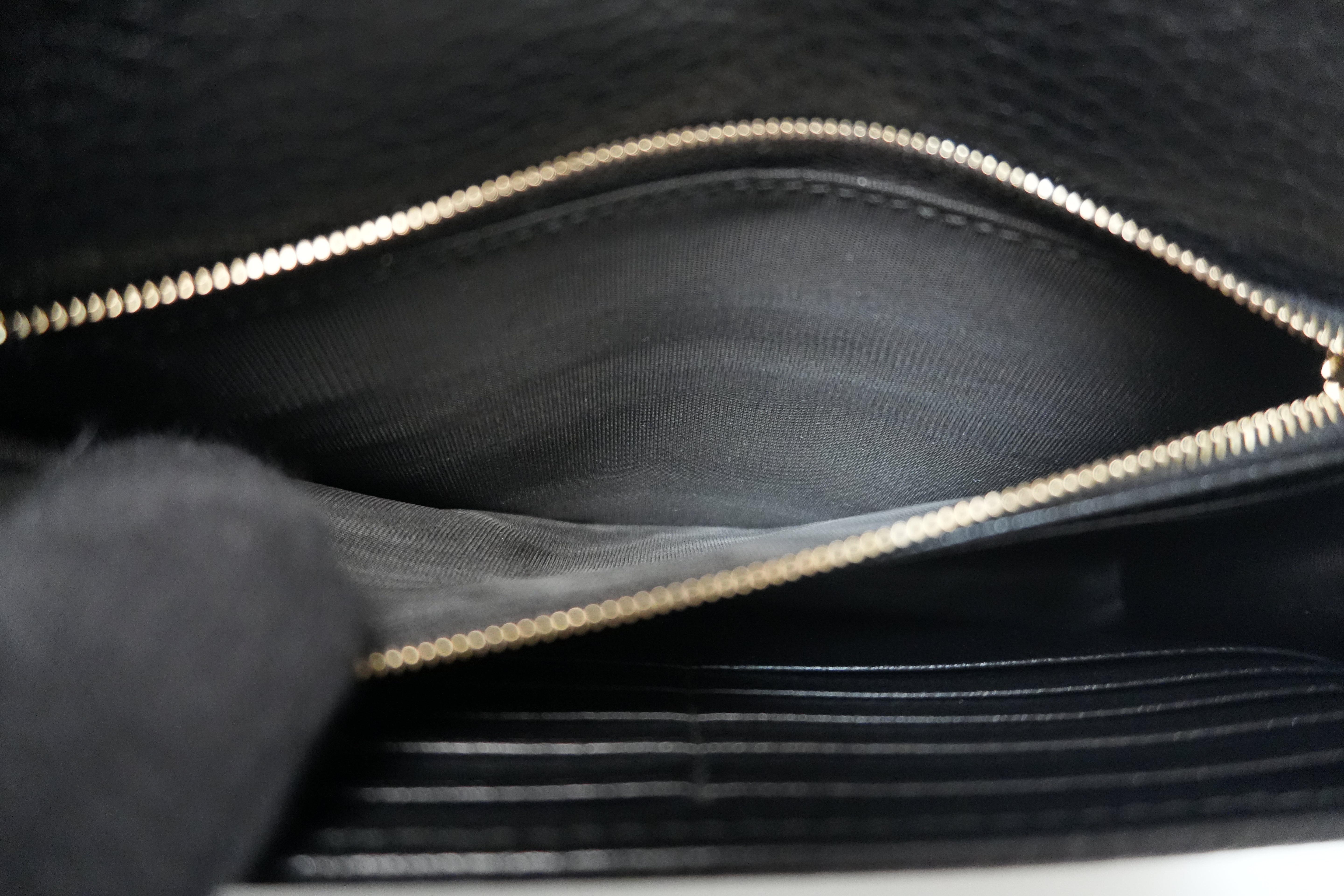 Gucci Interlocking Shoulder Bag Black Used