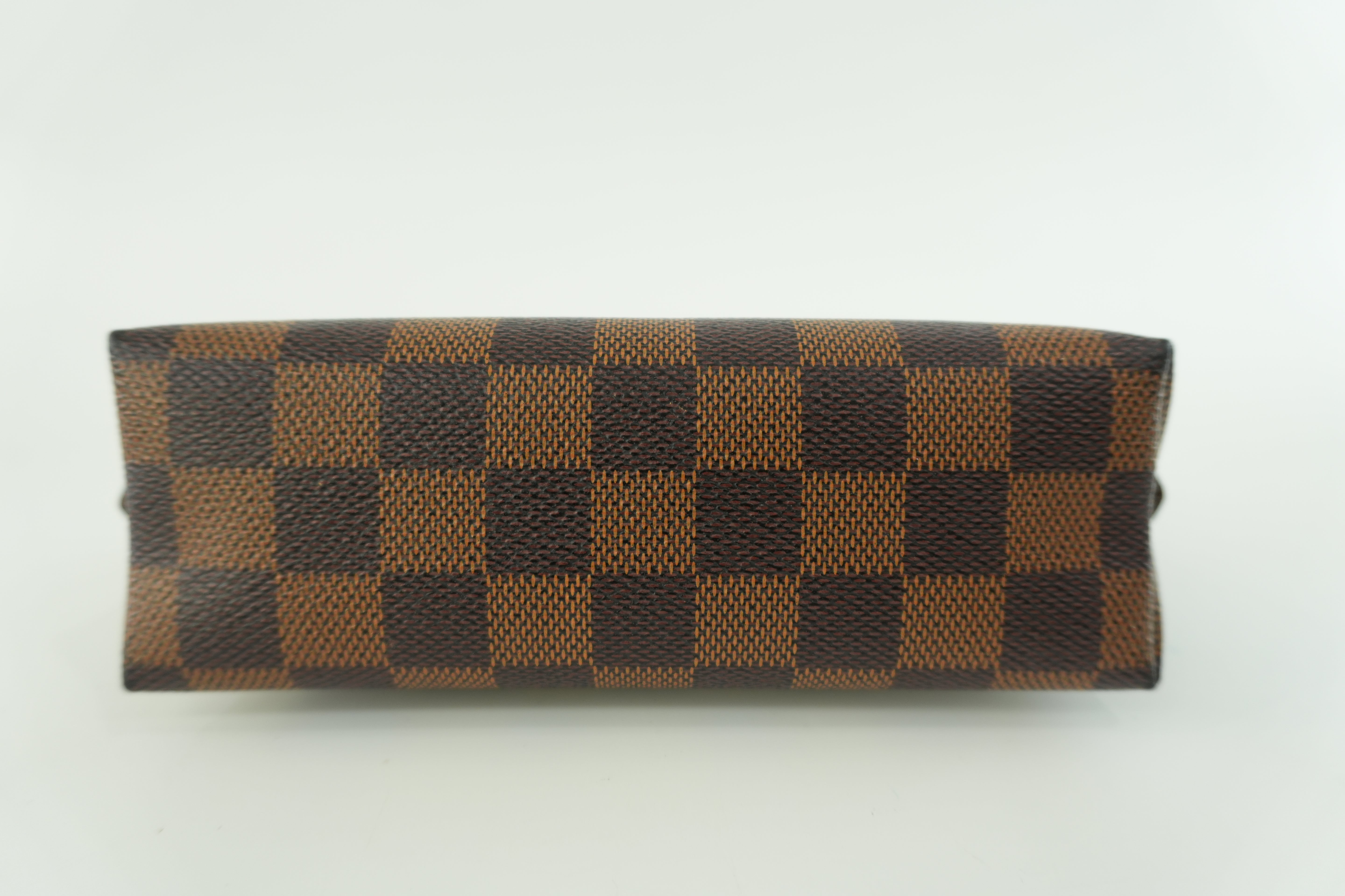 Louis Vuitton Damier Ebene Cosmetic Pouch Used