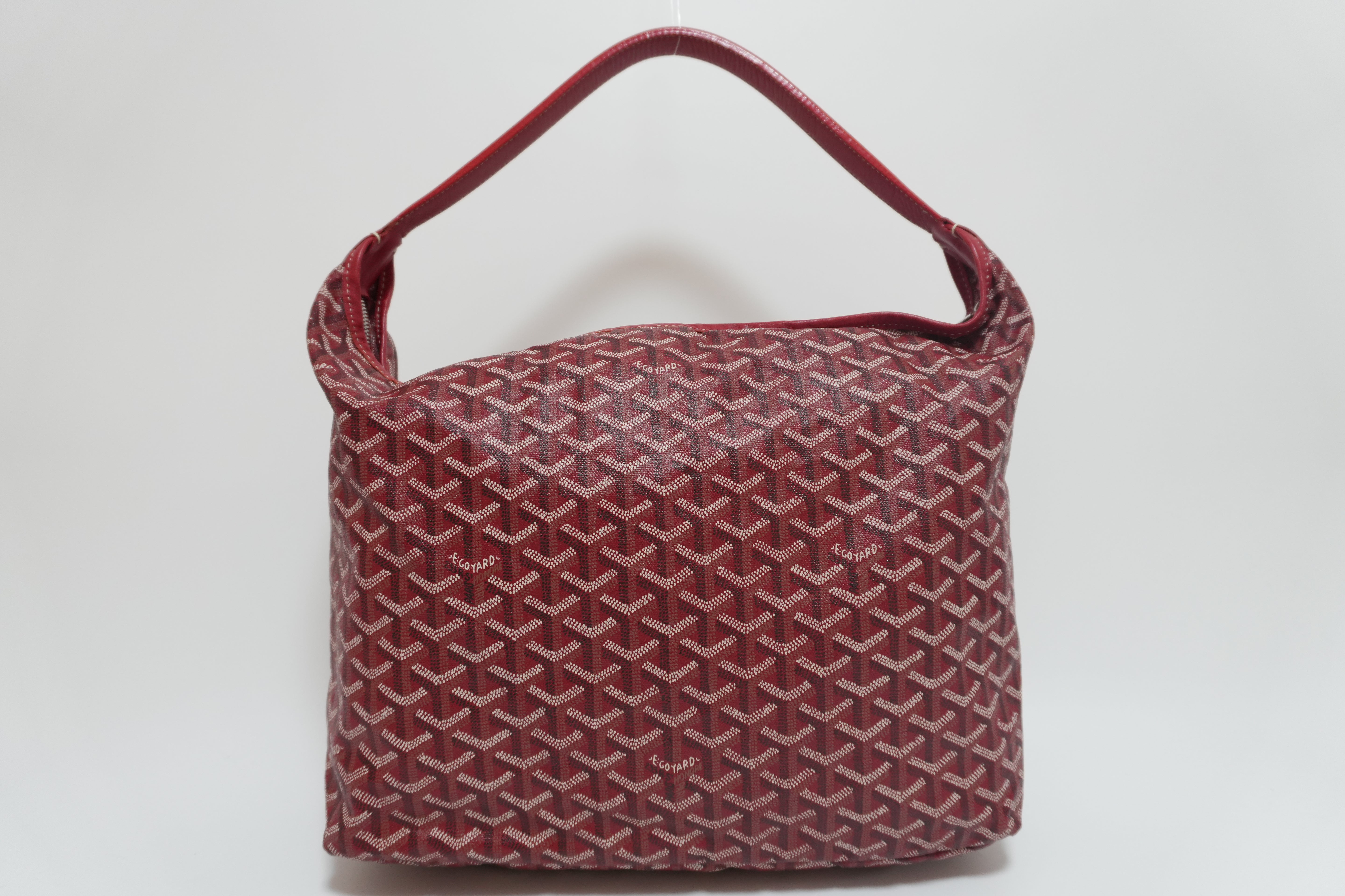 Goyard Fidji Hobo Bag Red Used