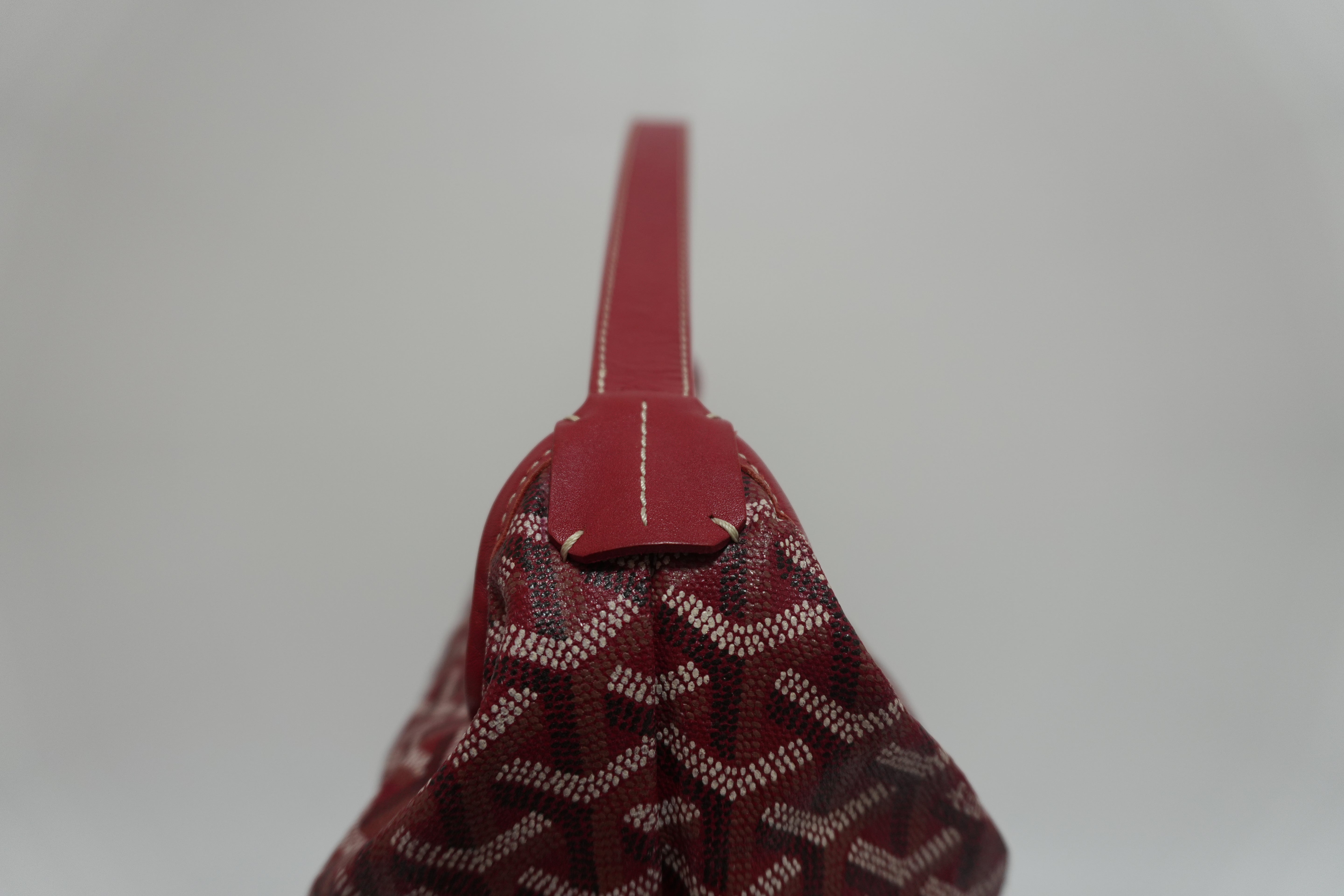 Goyard Fidji Hobo Bag Red Used