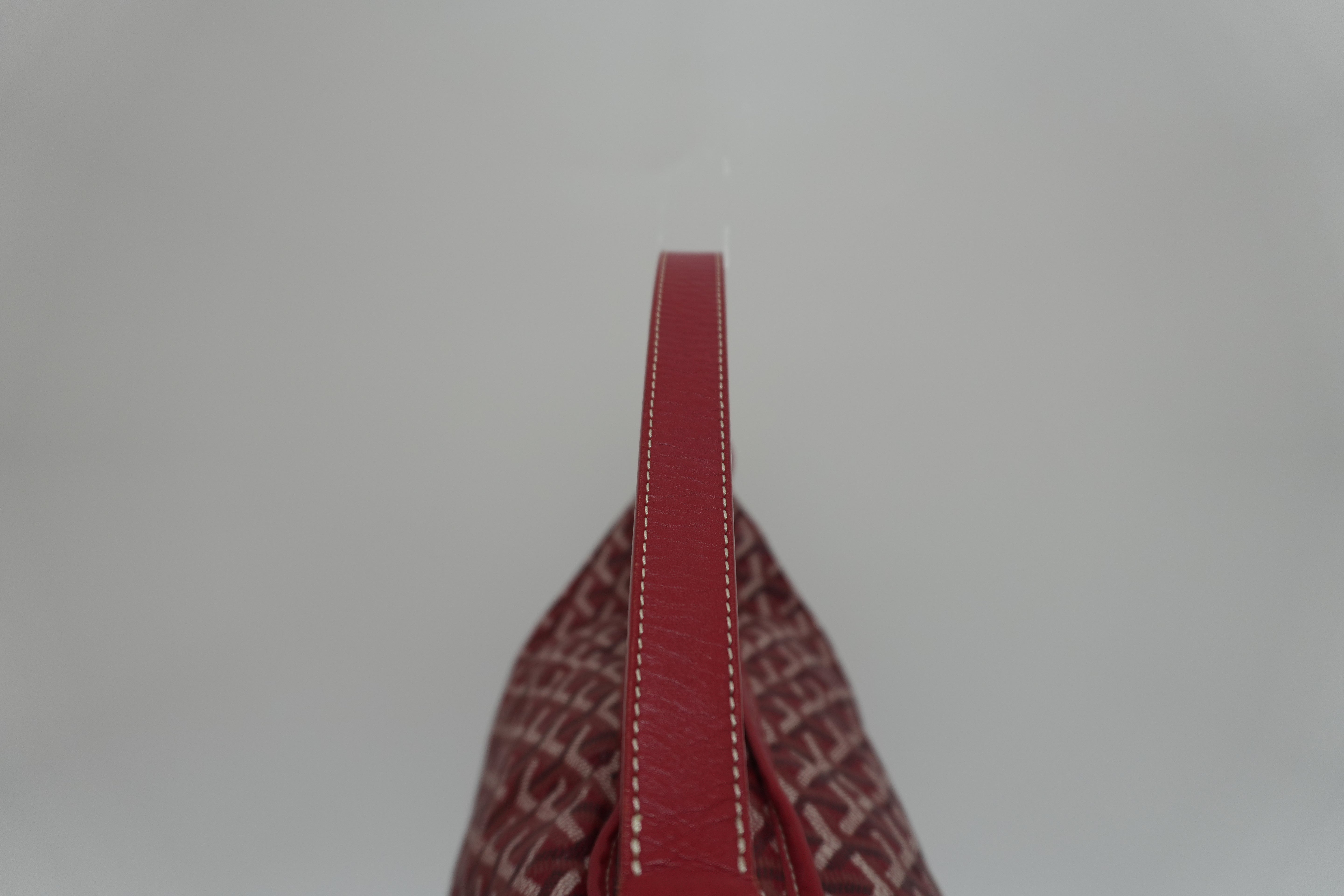 Goyard Fidji Hobo Bag Red Used