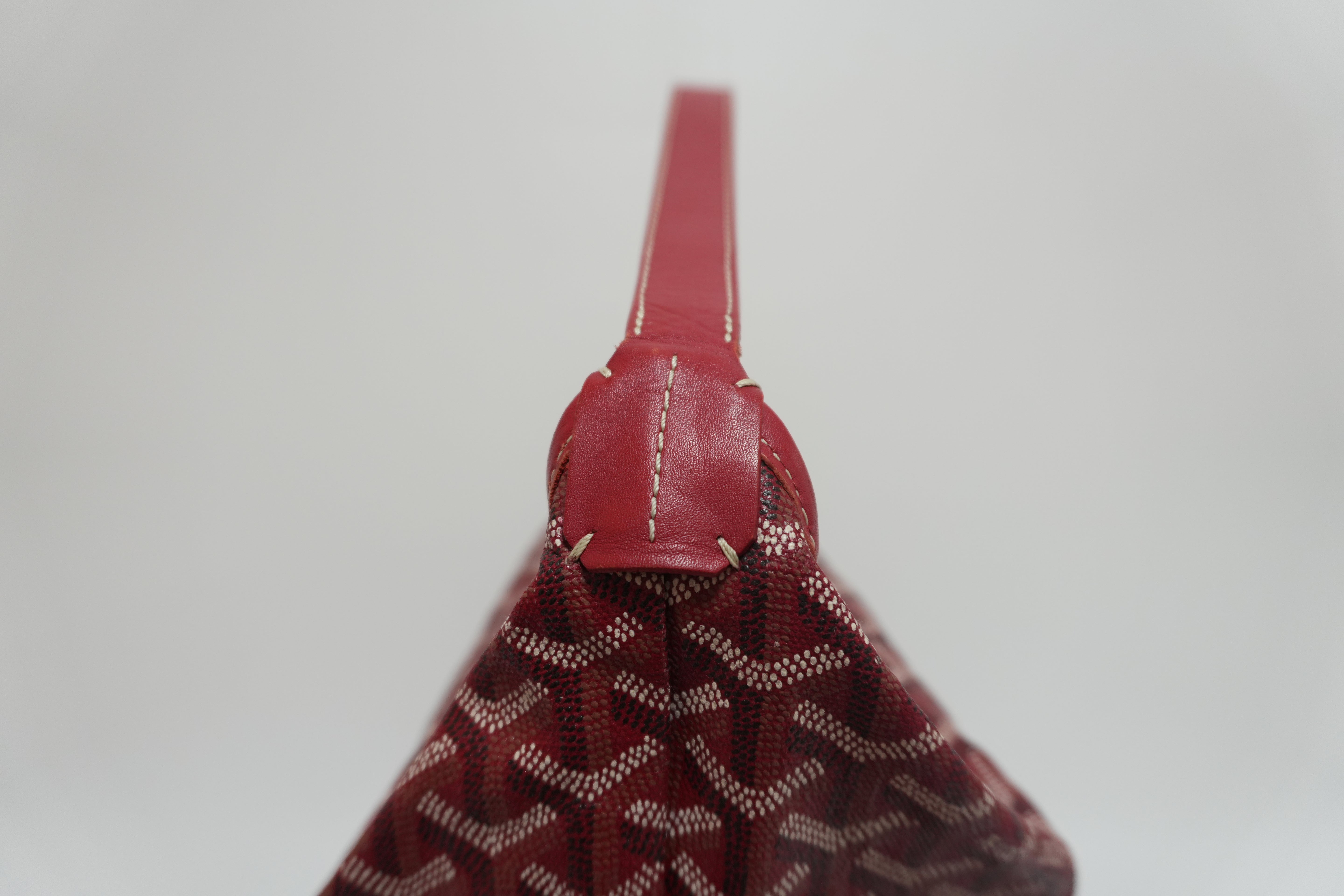 Goyard Fidji Hobo Bag Red Used