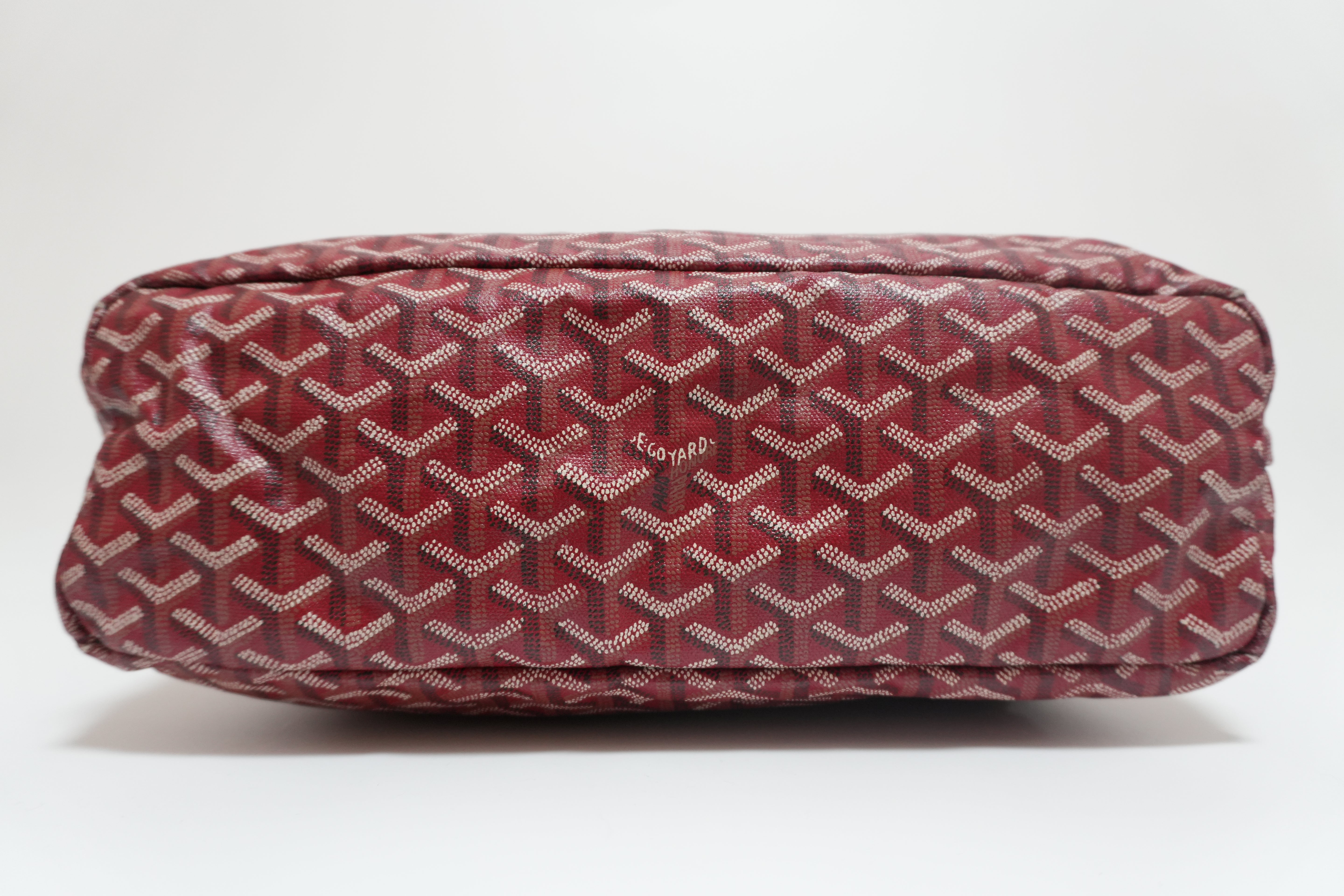 Goyard Fidji Hobo Bag Red Used