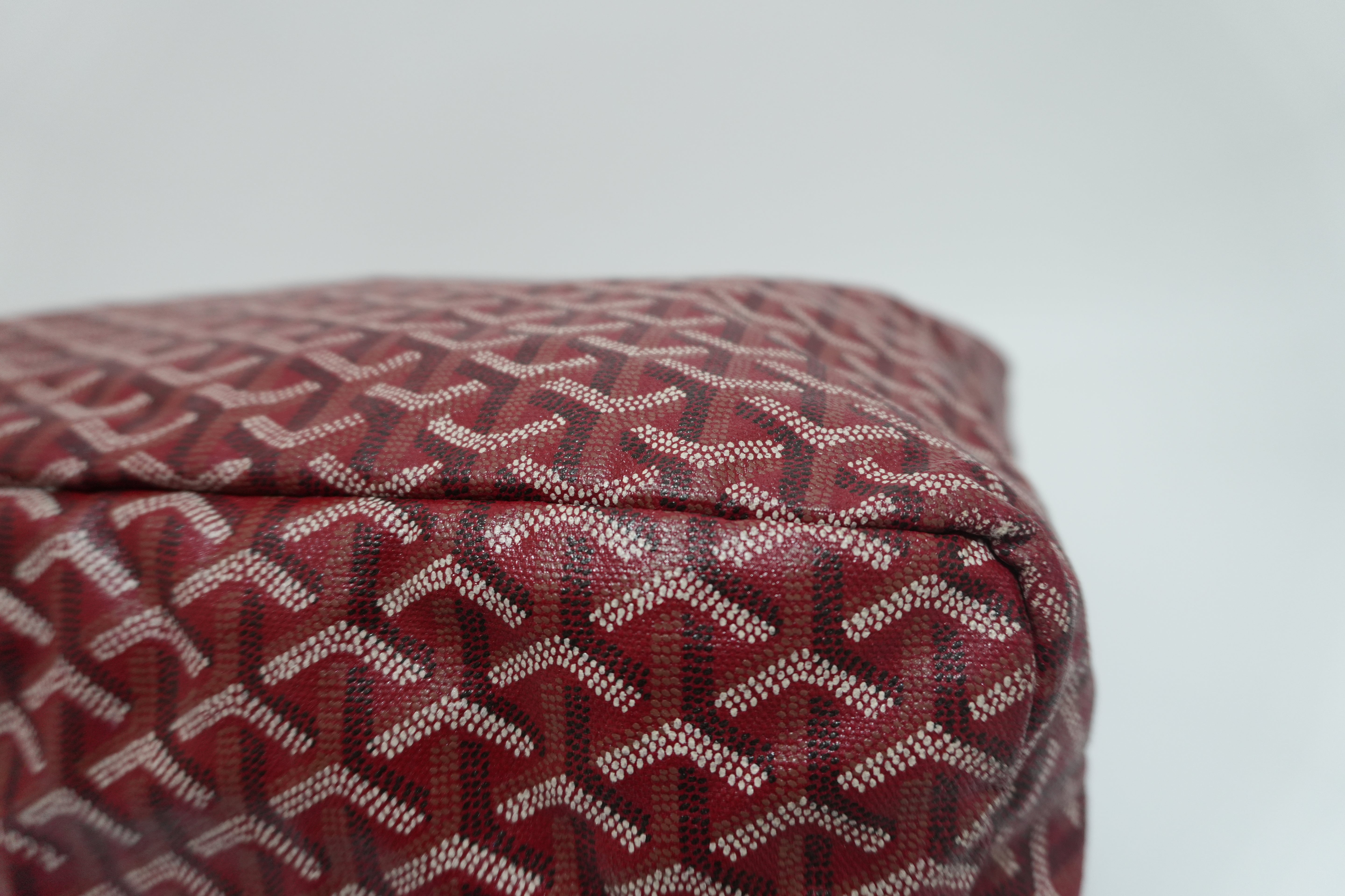 Goyard Fidji Hobo Bag Red Used