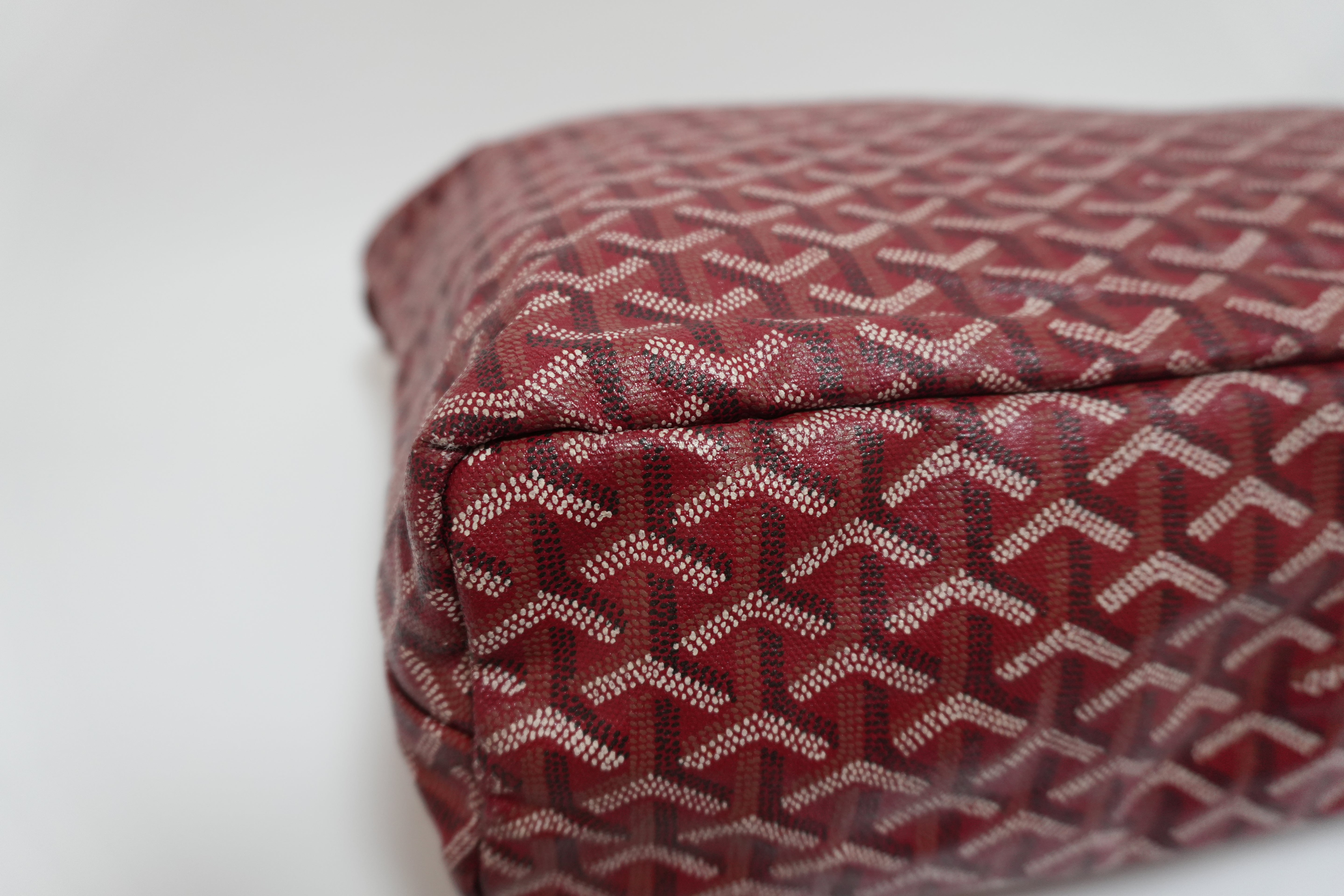 Goyard Fidji Hobo Bag Red Used