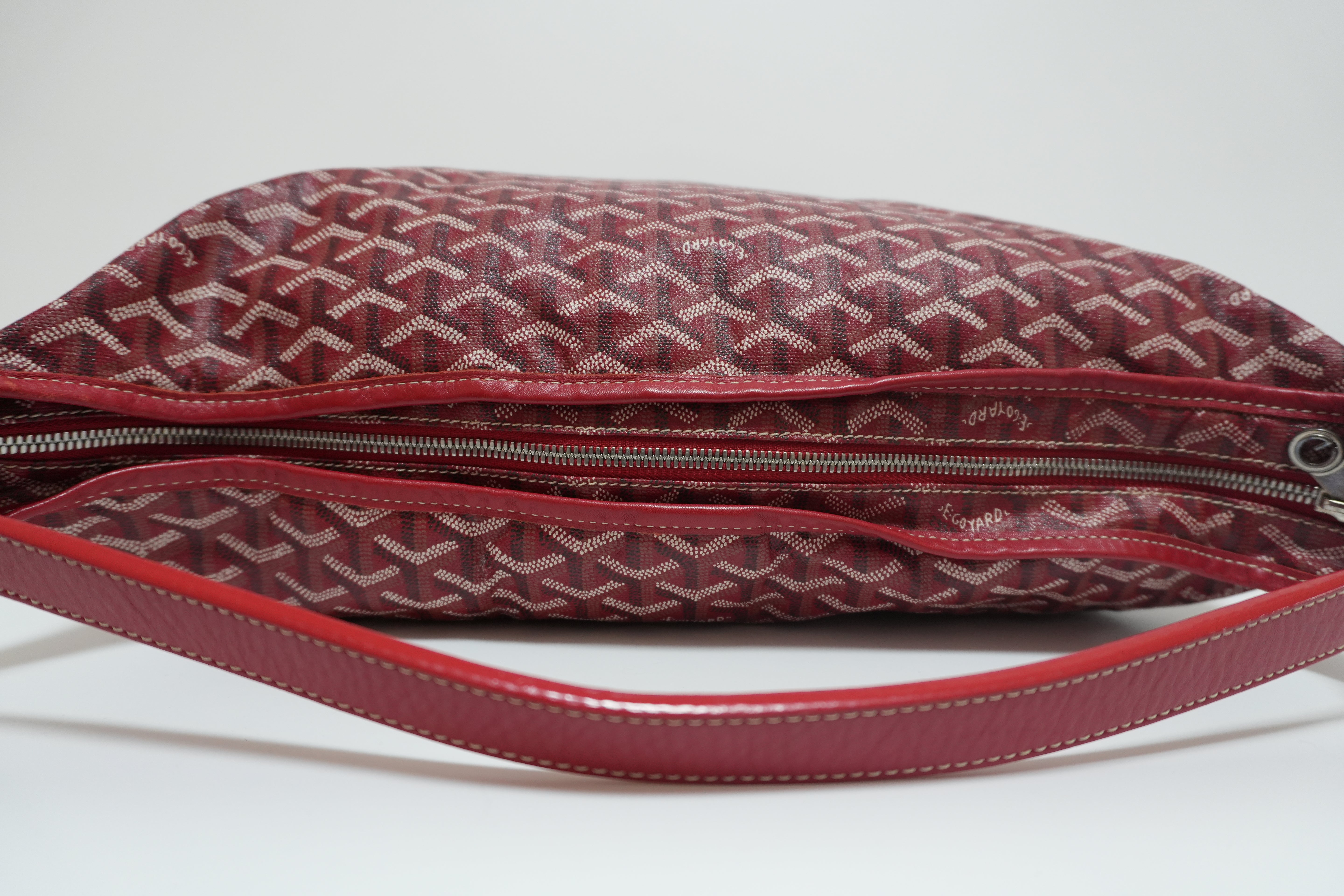 Goyard Fidji Hobo Bag Red Used