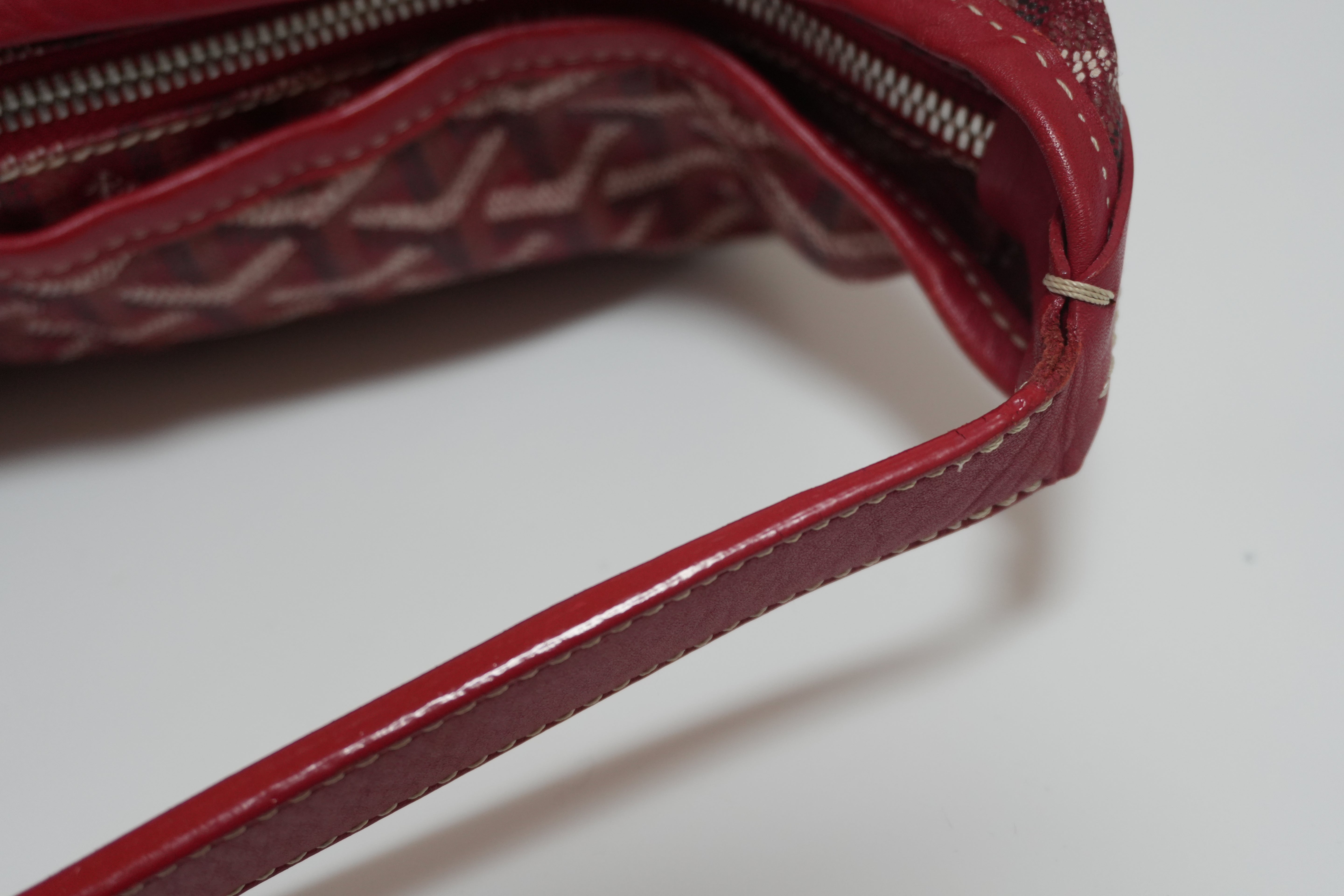 Goyard Fidji Hobo Bag Red Used