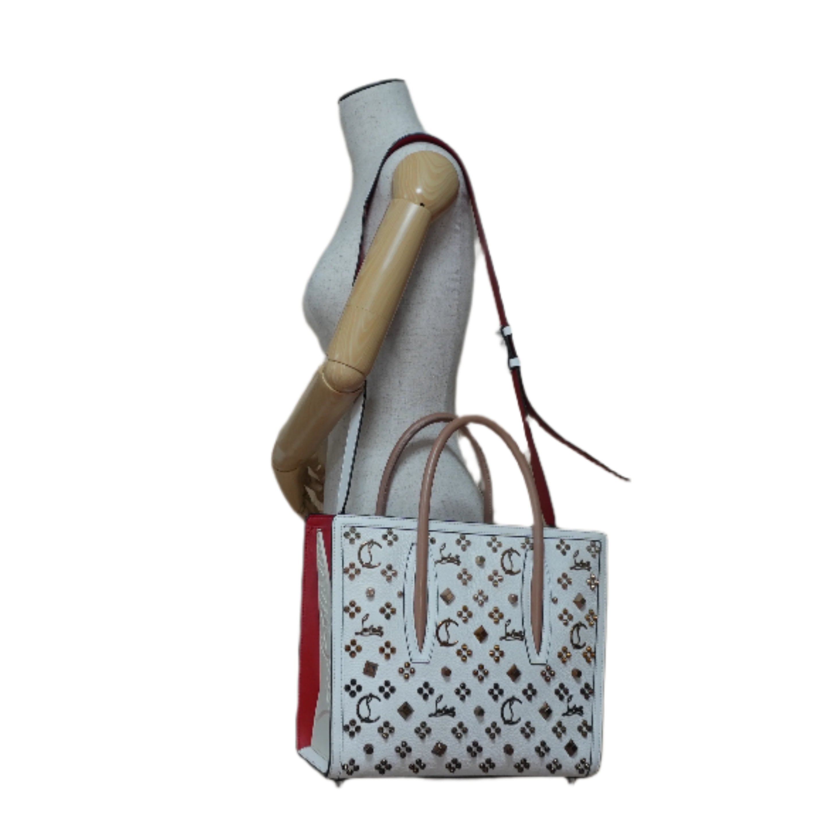 Christian Louboutin Paloma Two-way Handbag White Used