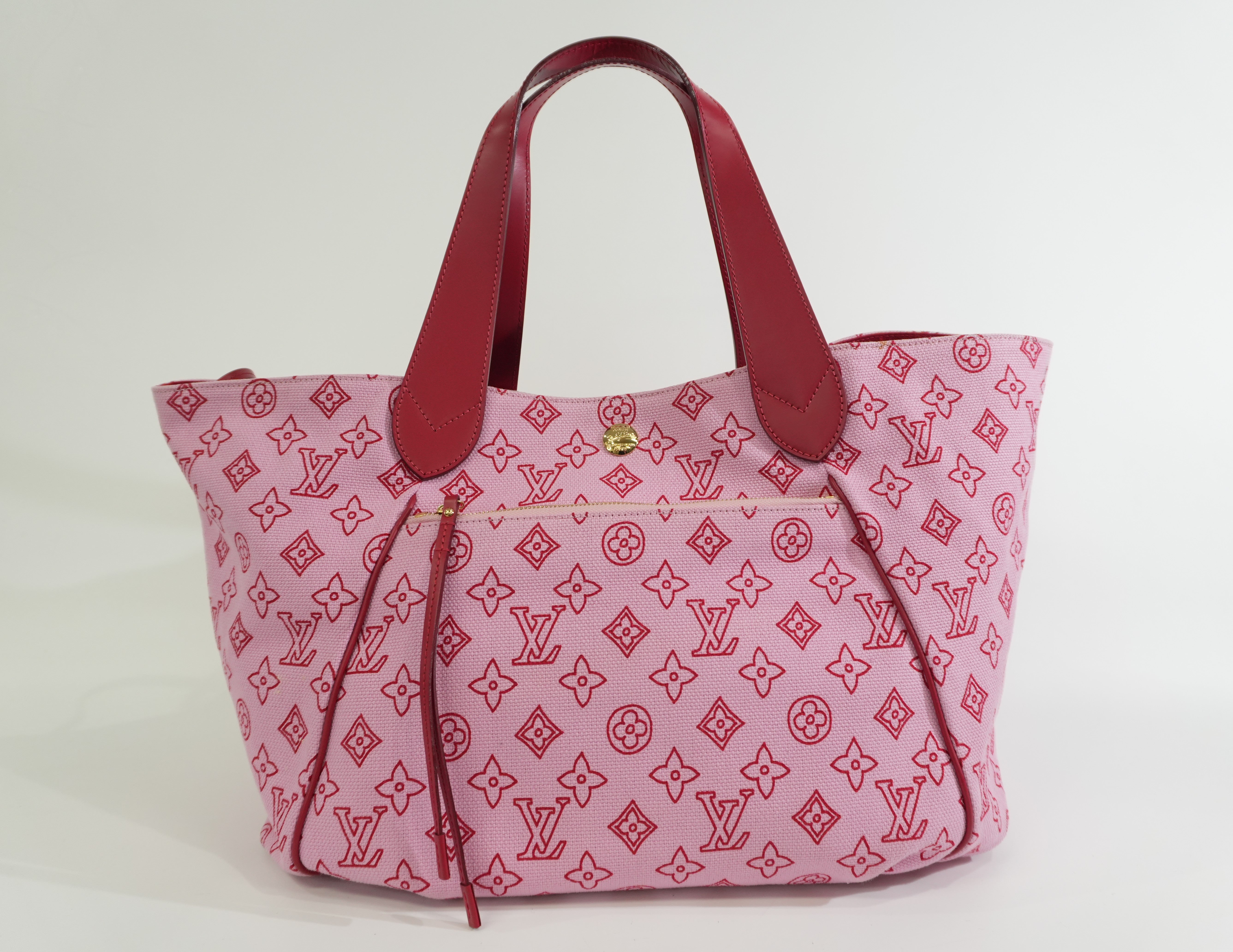 Pre-owned Louis Vuitton Cabas Ipanema GM Tote Bag Pink
