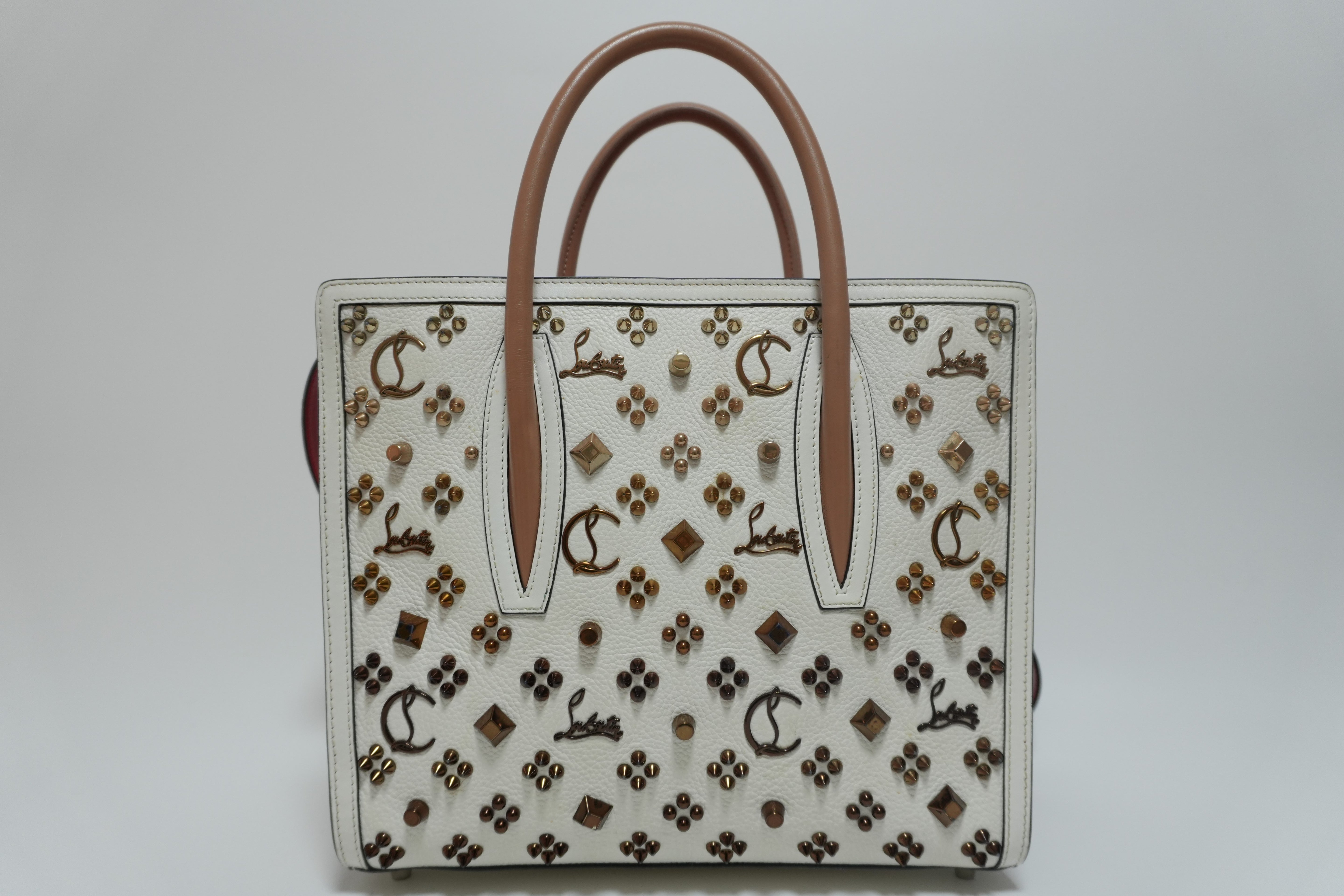 Christian Louboutin Paloma Two-way Handbag White Used