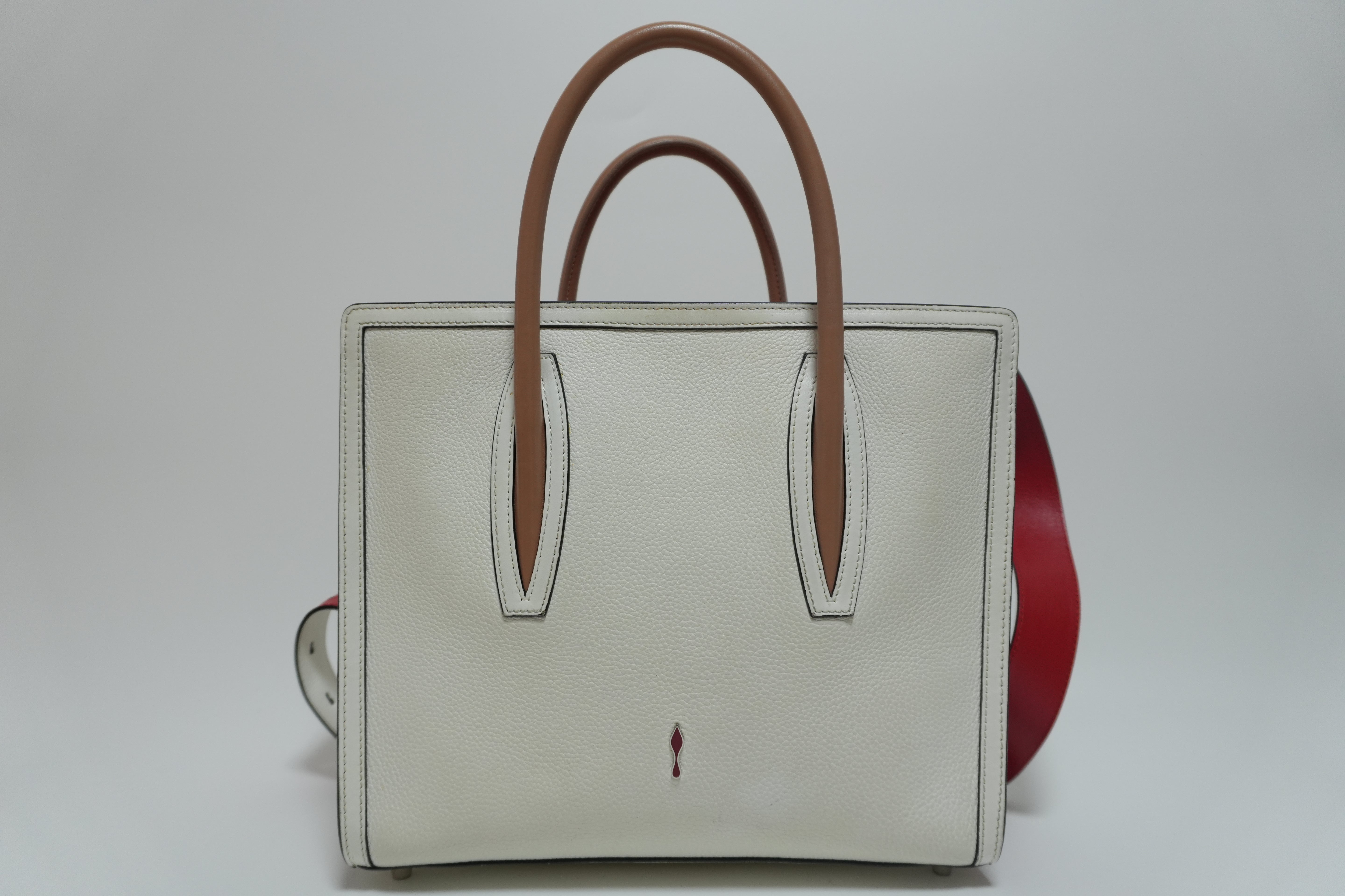 Christian Louboutin Paloma Two-way Handbag White Used