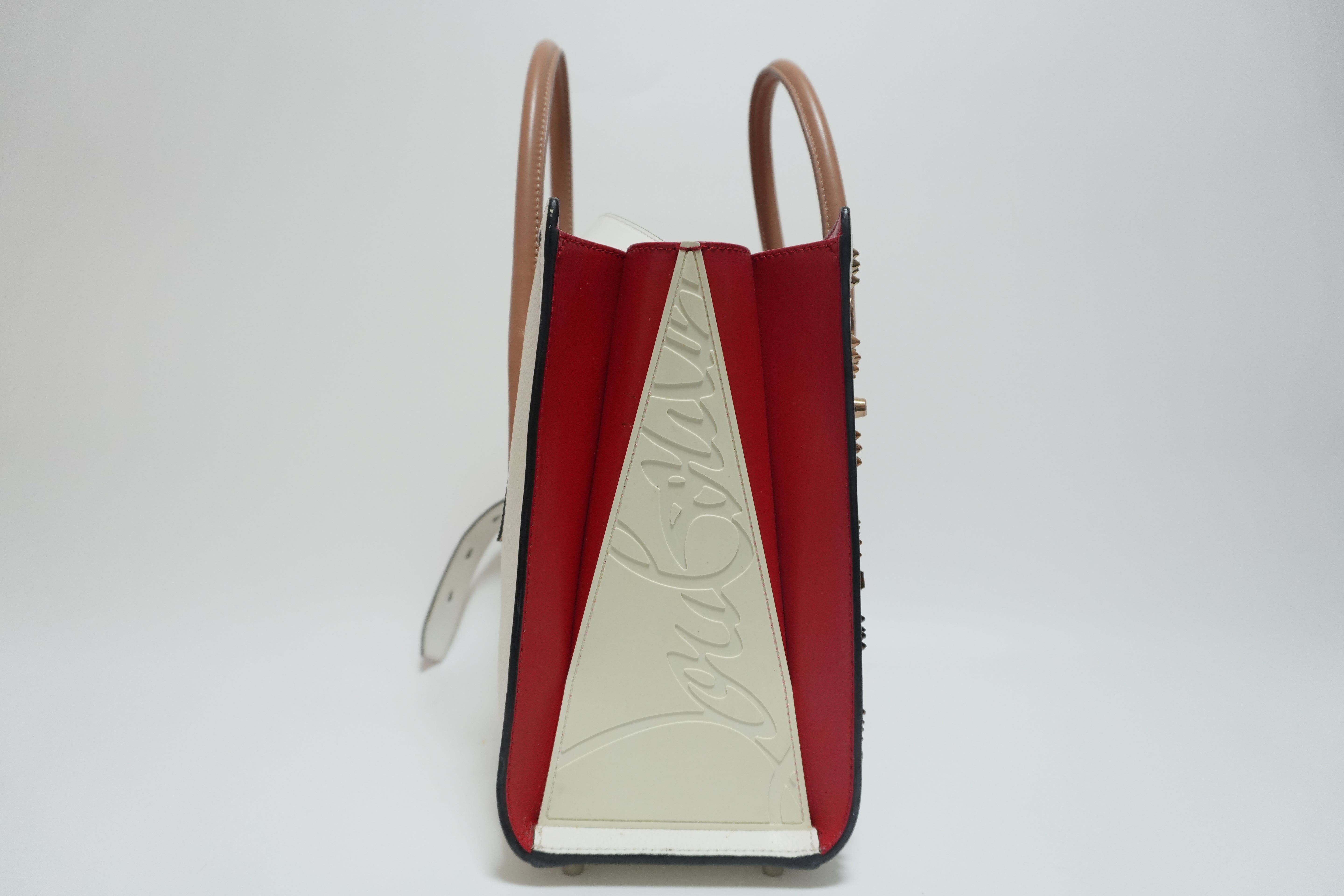 Christian Louboutin Paloma Two-way Handbag White Used