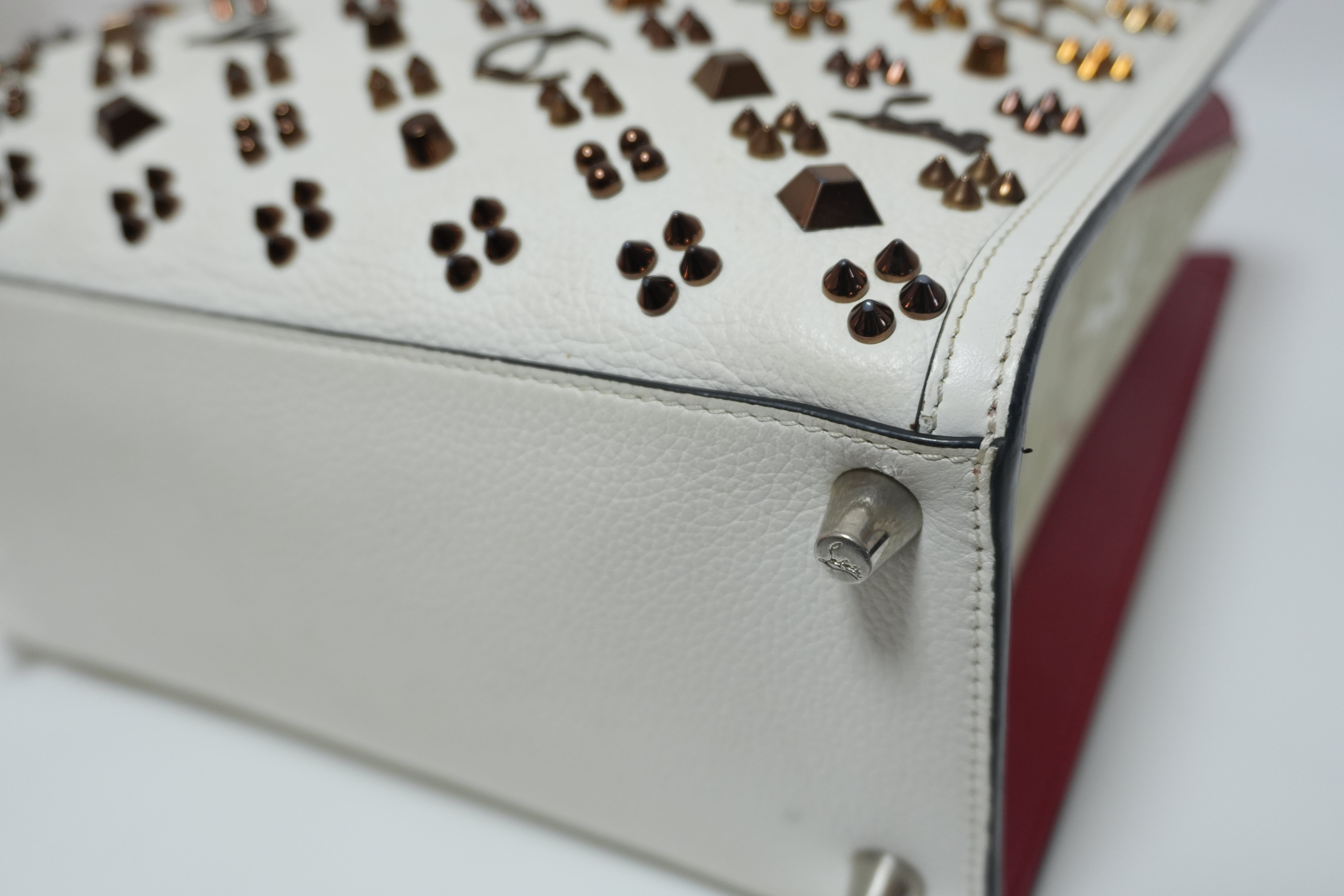 Christian Louboutin Paloma Two-way Handbag White Used