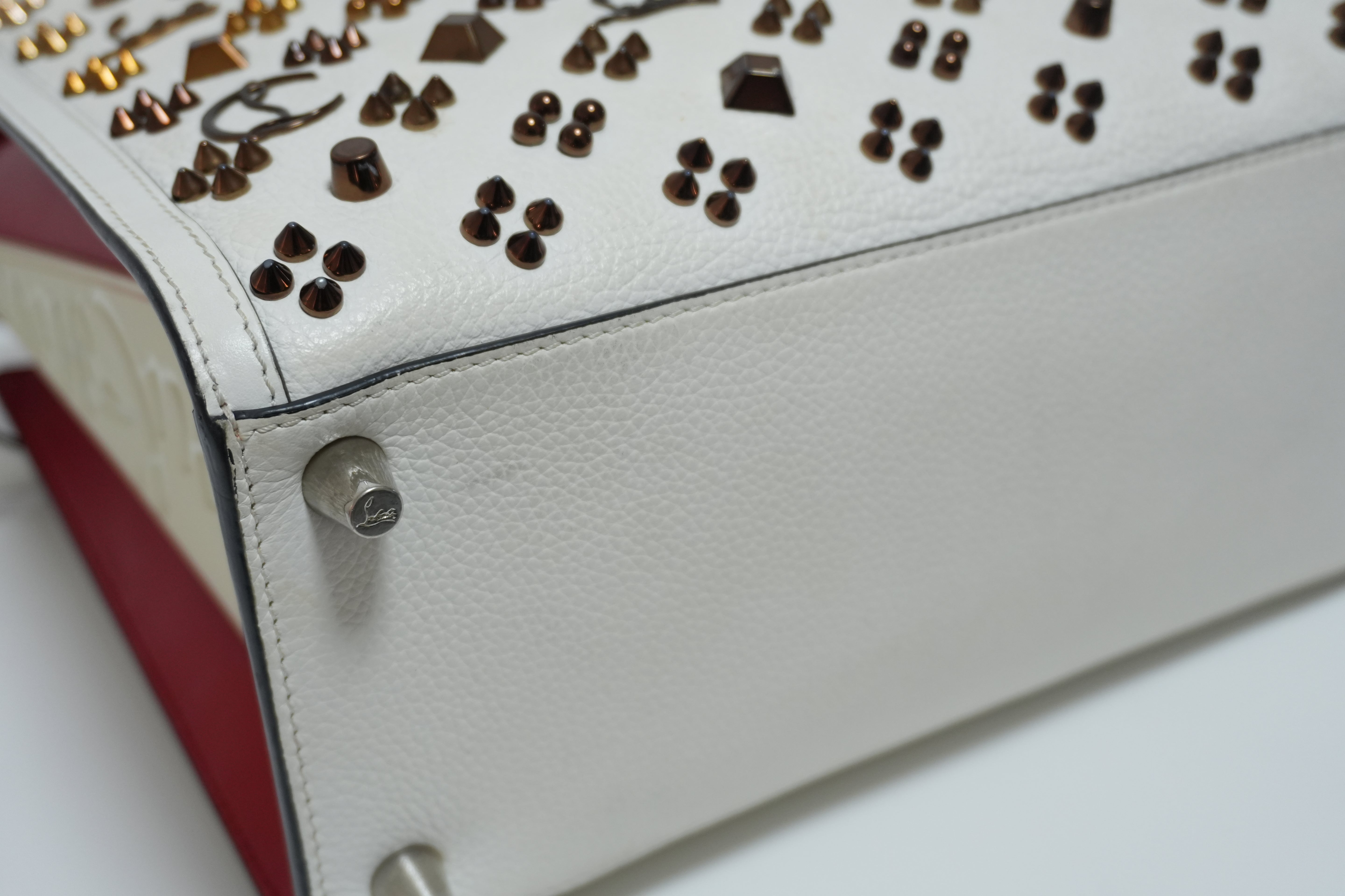 Christian Louboutin Paloma Two-way Handbag White Used