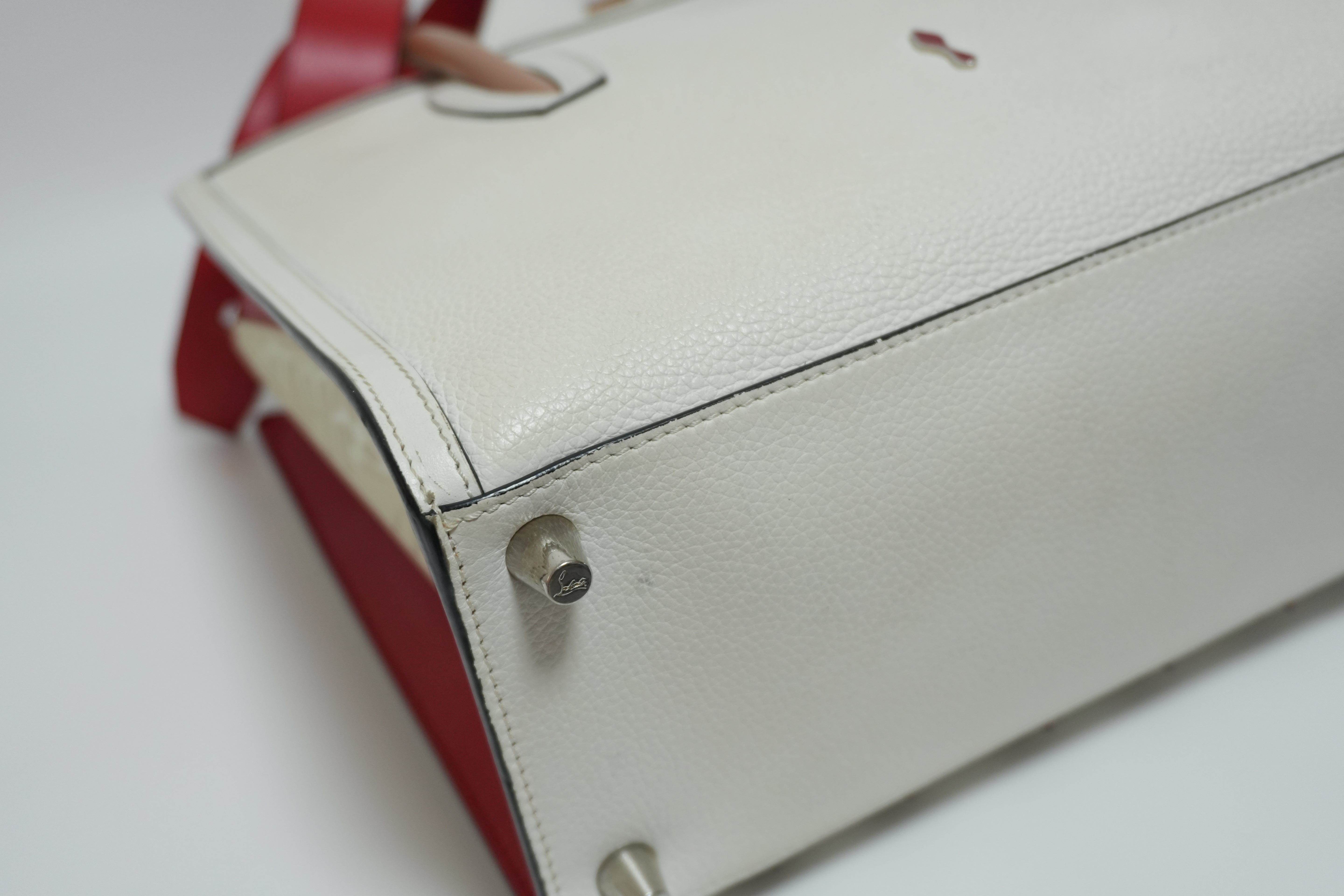 Christian Louboutin Paloma Two-way Handbag White Used