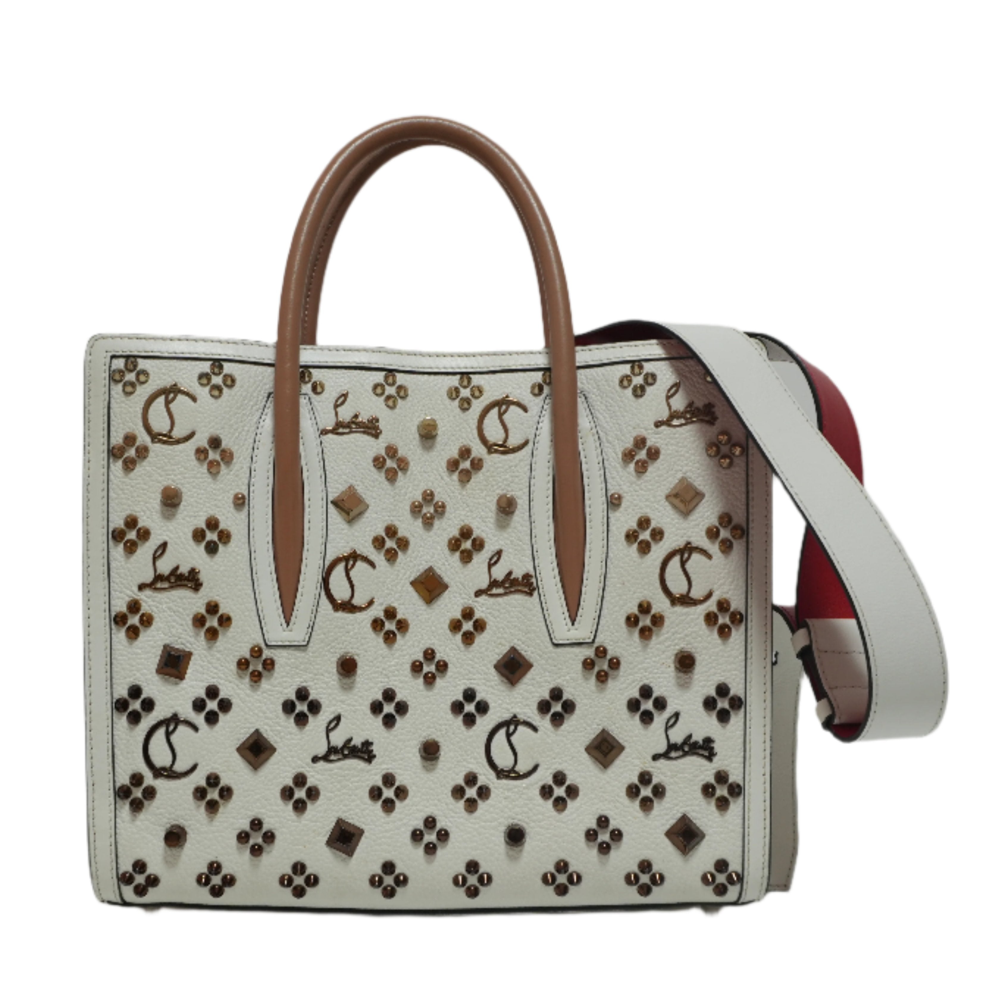 Christian Louboutin Paloma Two-way Handbag White Used