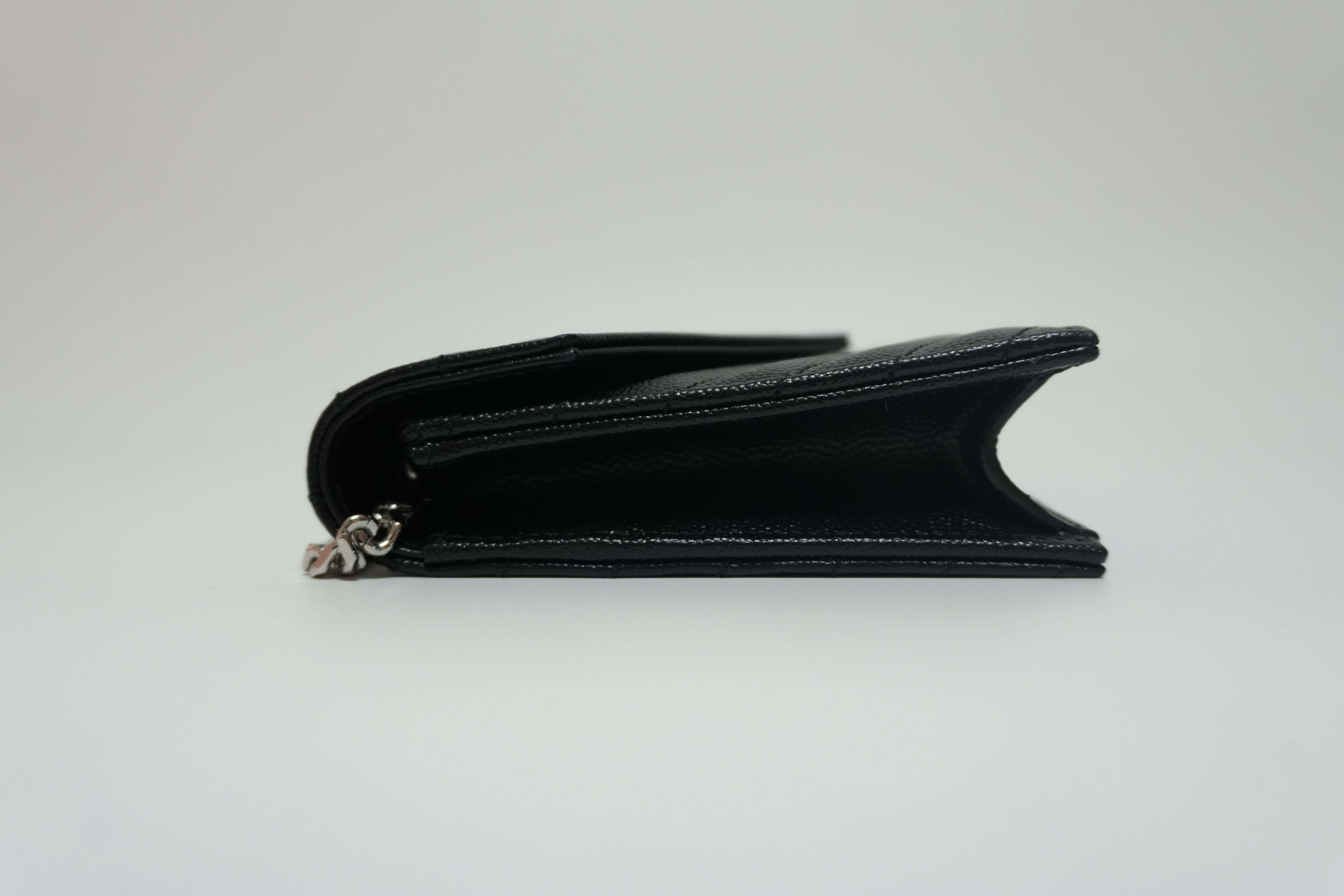 Yves Saint Laurent Cassandra Wallet on Chain Black Used