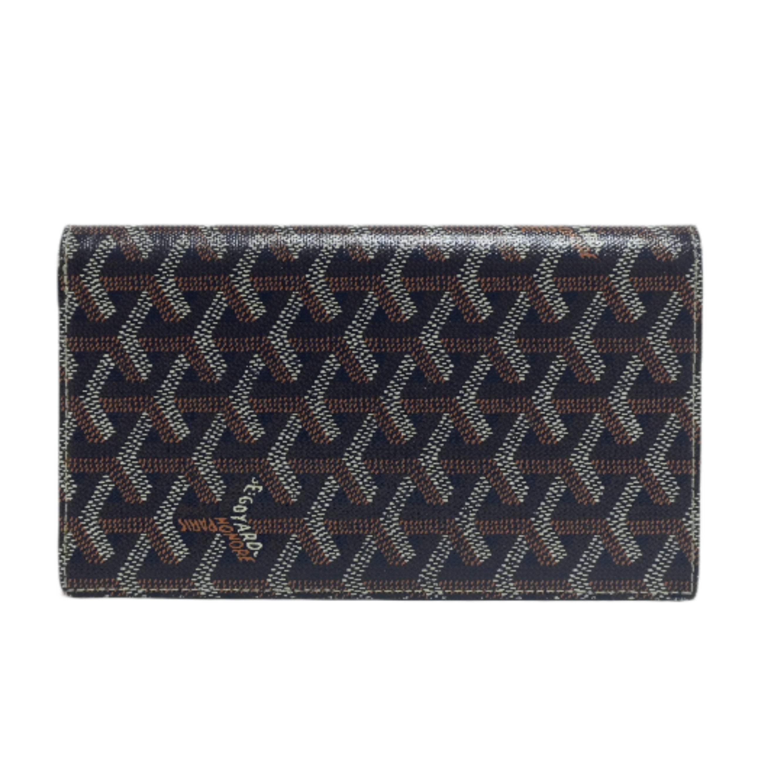 Goyard Canvas Wallet Brown Used