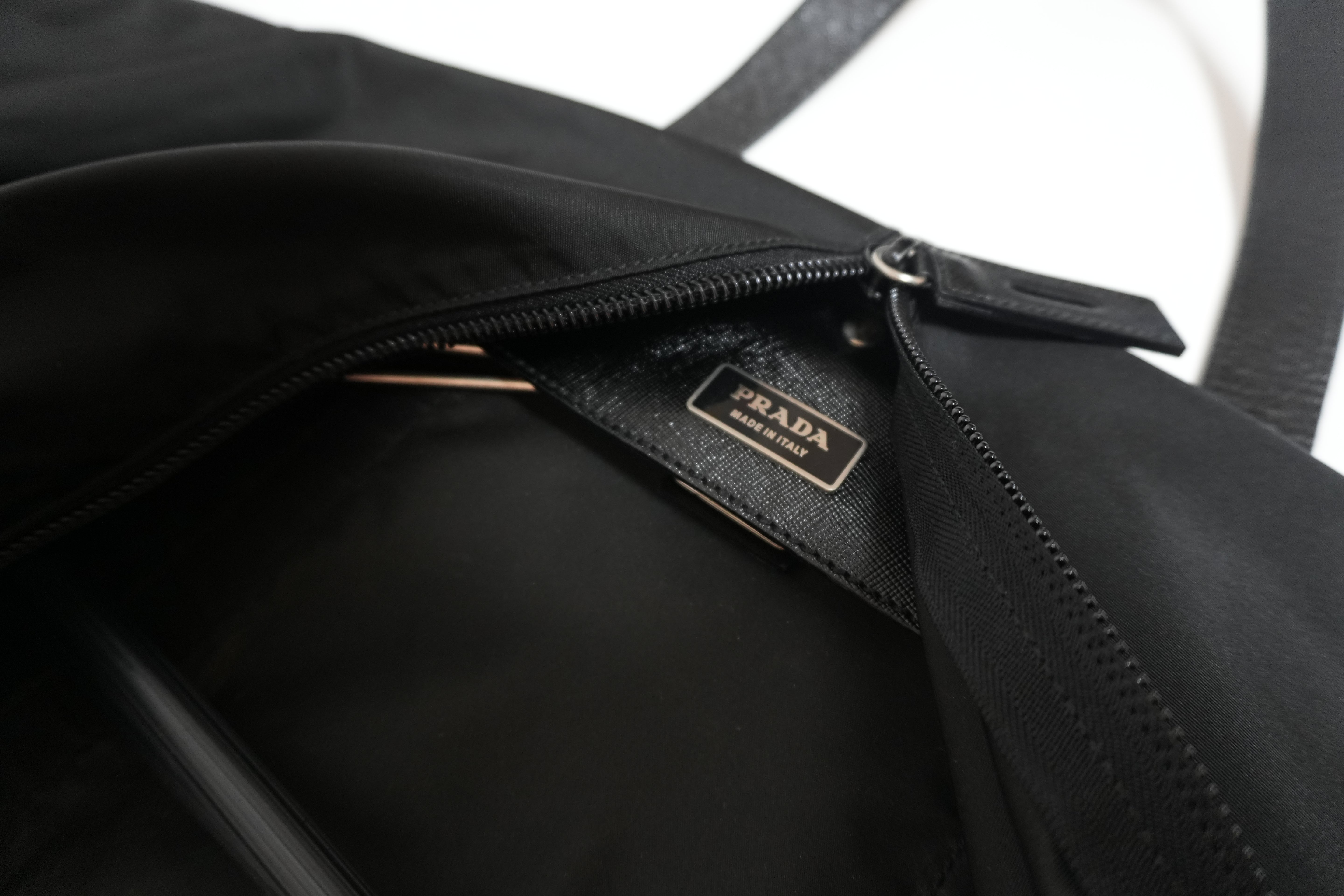 Prada Nylon Garment Case Black Used