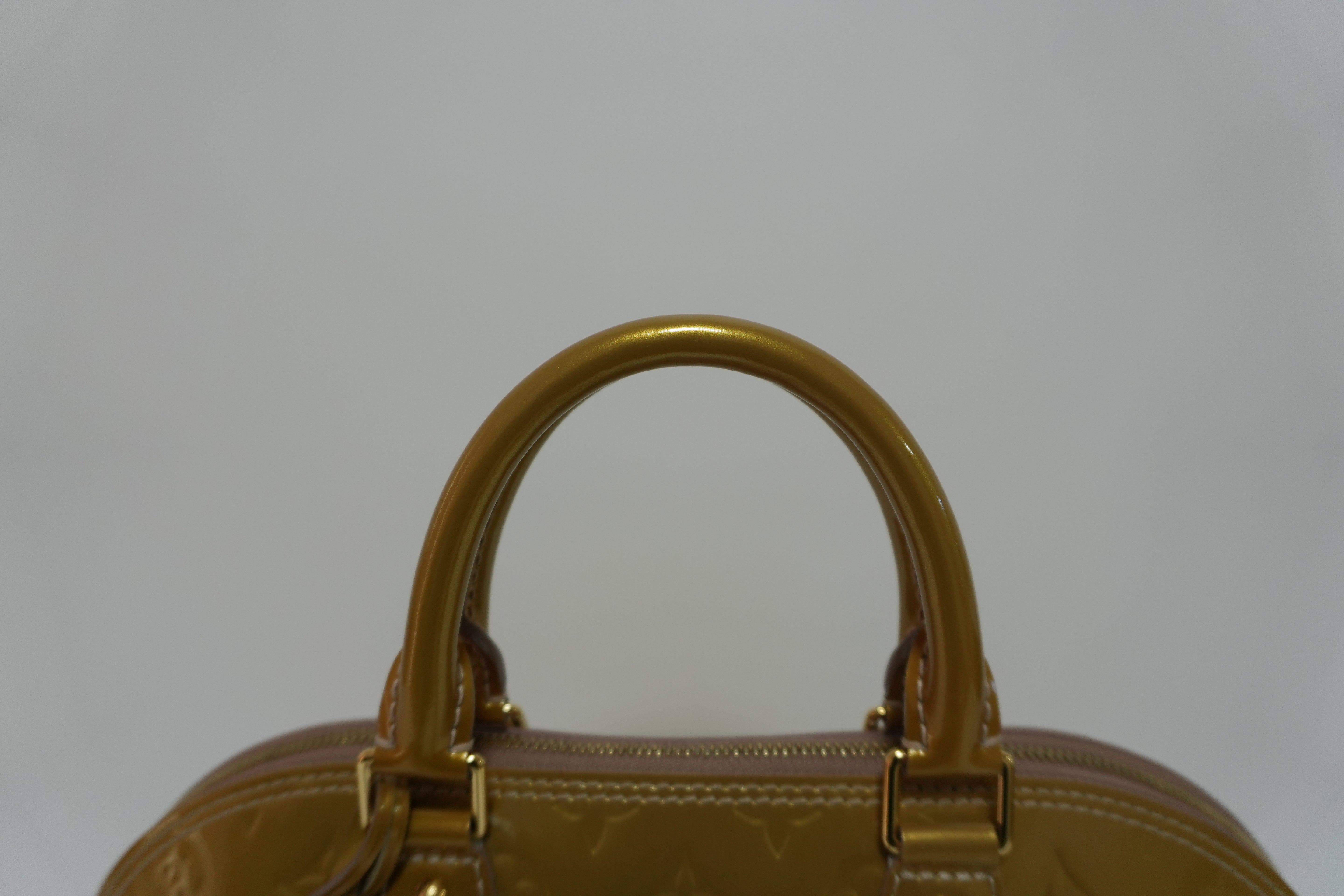 Louis Vuitton Vernis Alma PM Golden Yellow Used