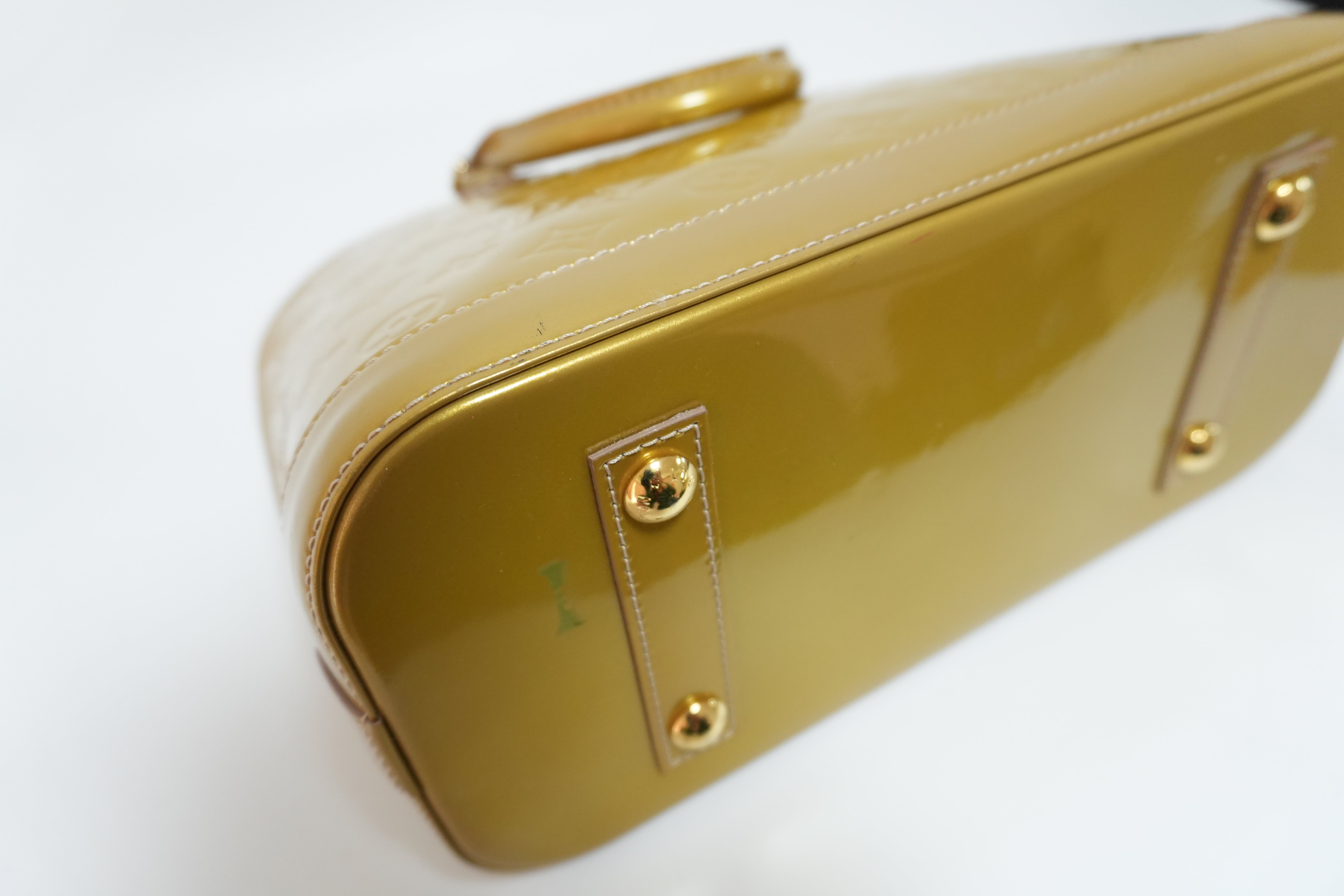 Louis Vuitton Vernis Alma PM Golden Yellow Used