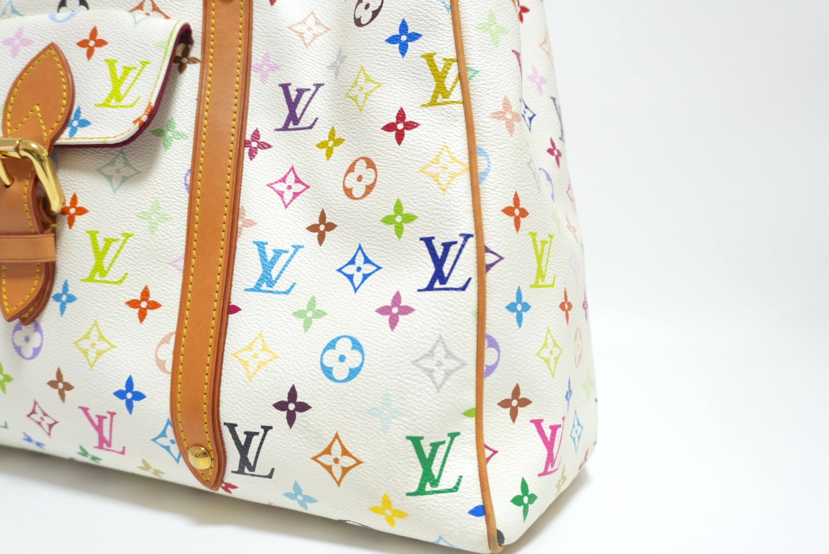 Louis Vuitton Multicolor Aurelia MM Shoulder Tote Bag Used