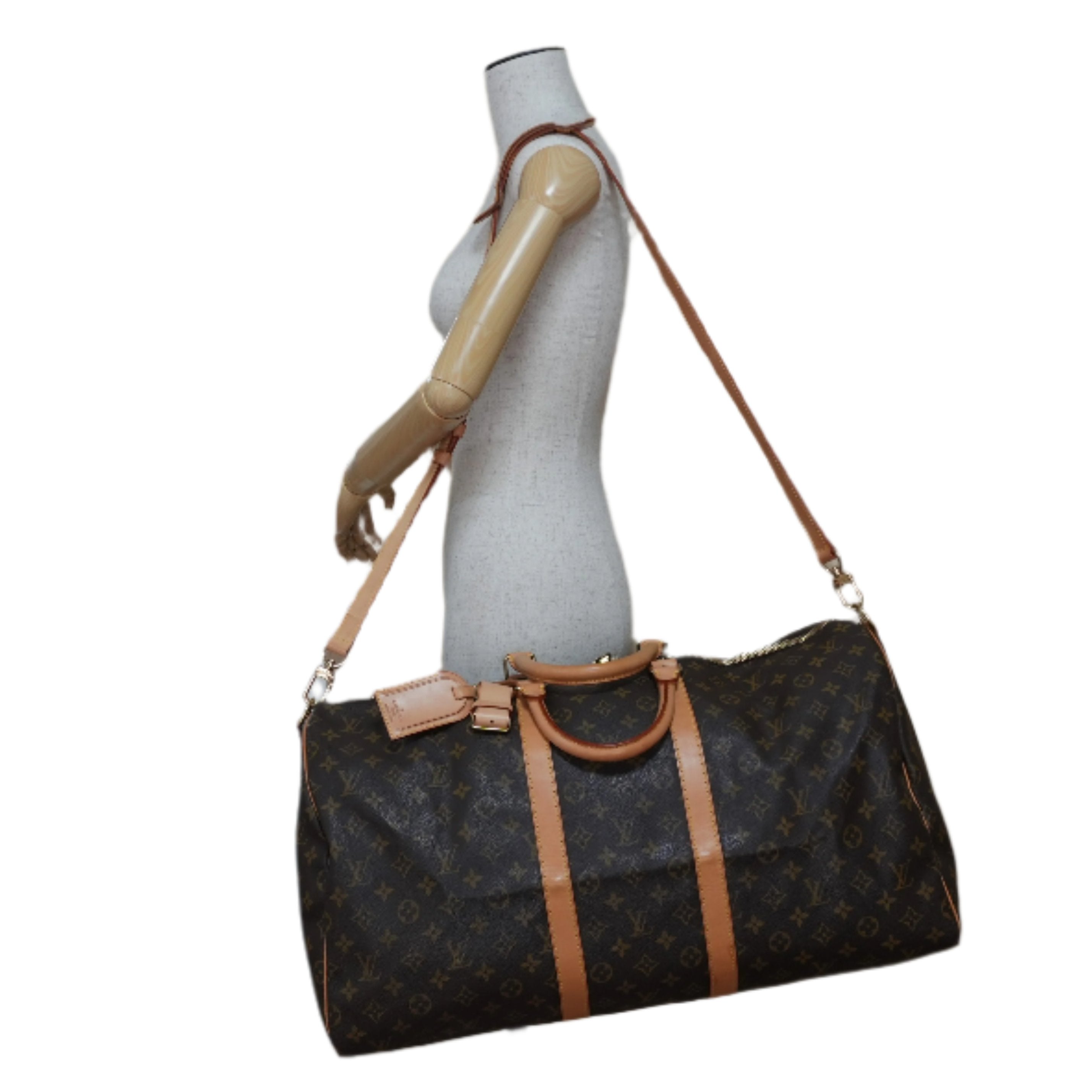 Louis Vuitton Monogram Keepall 55 Bandouliere Used