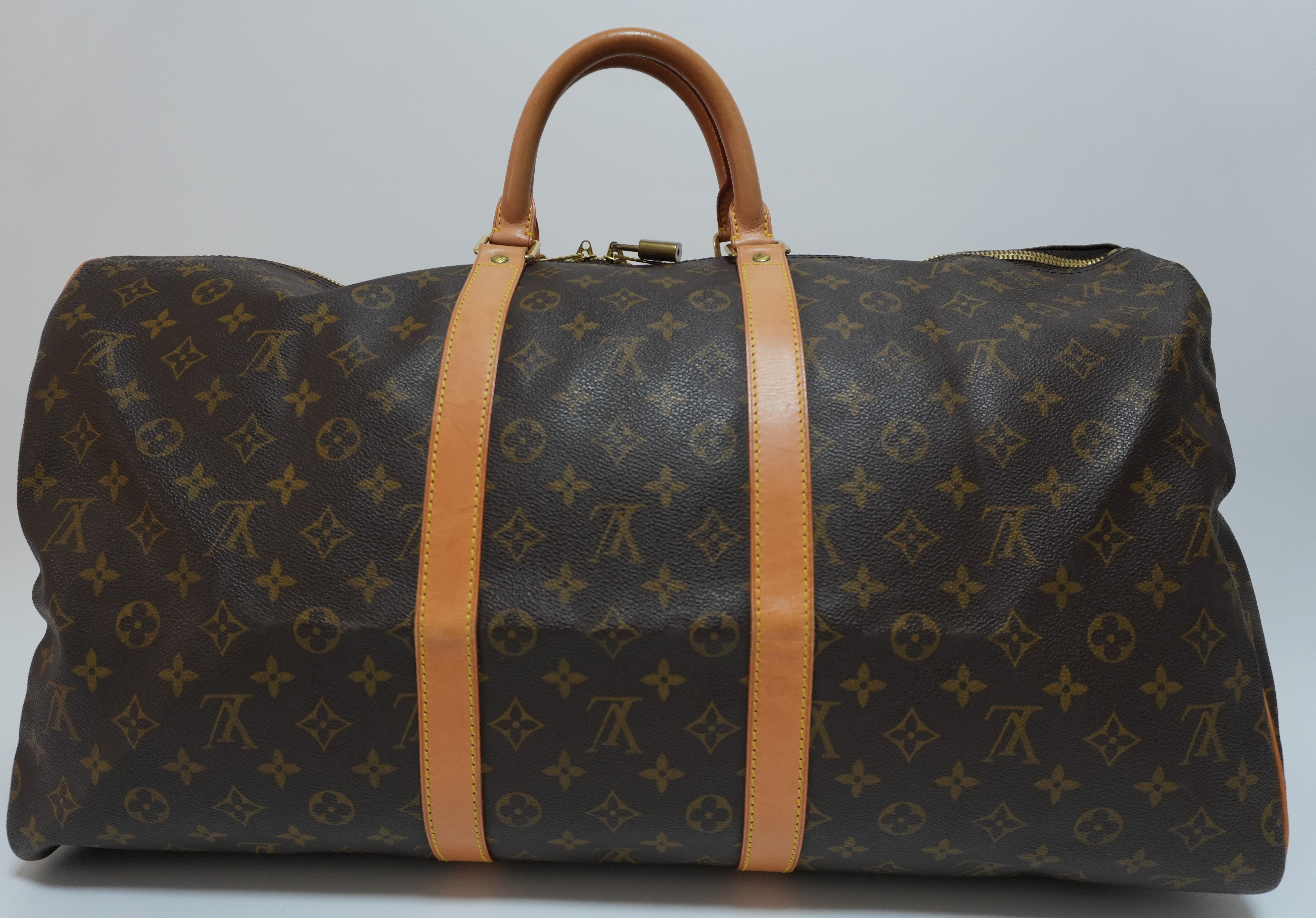 Louis Vuitton Monogram Keepall 55 Bandouliere Used