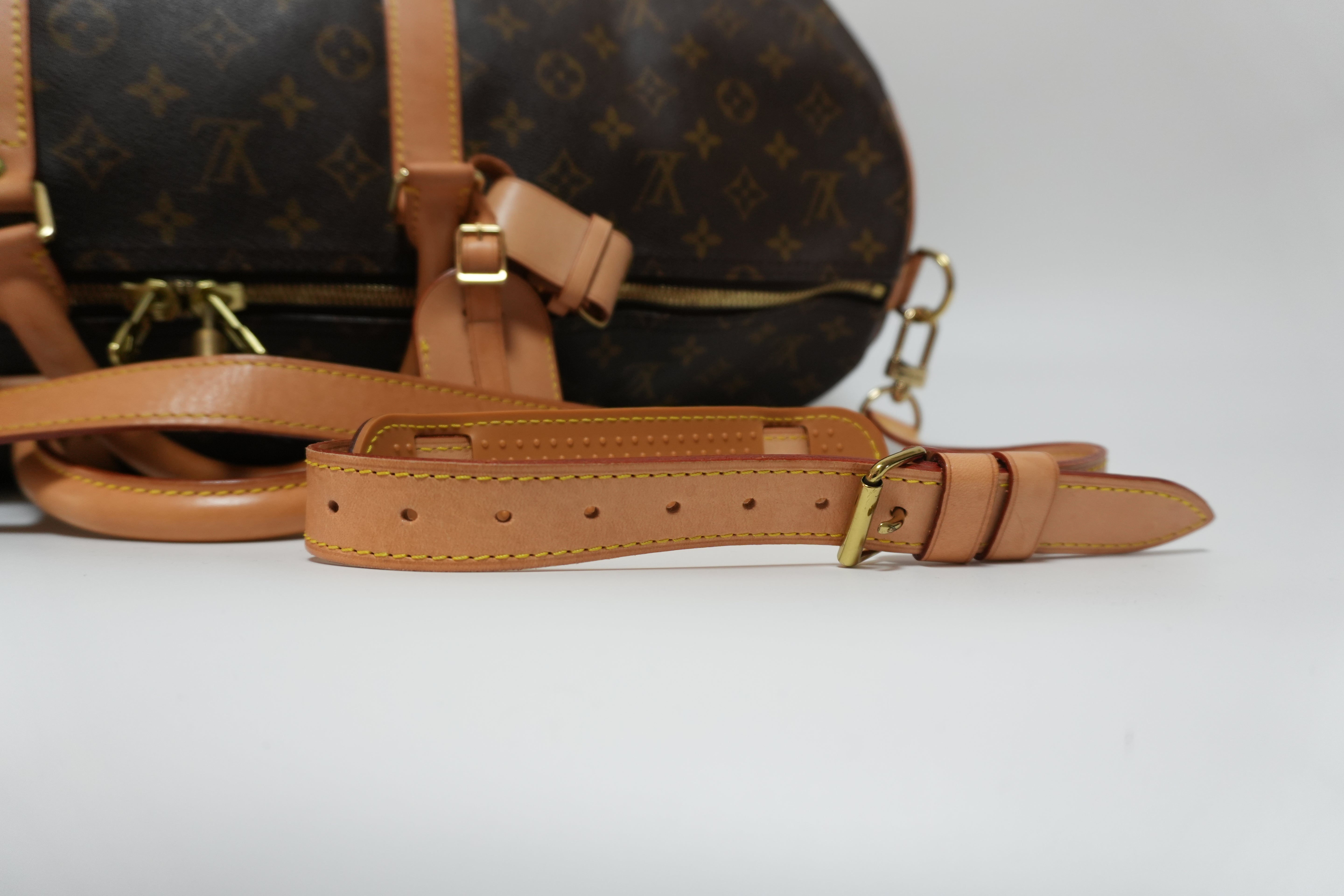 Louis Vuitton Monogram Keepall 55 Bandouliere Used