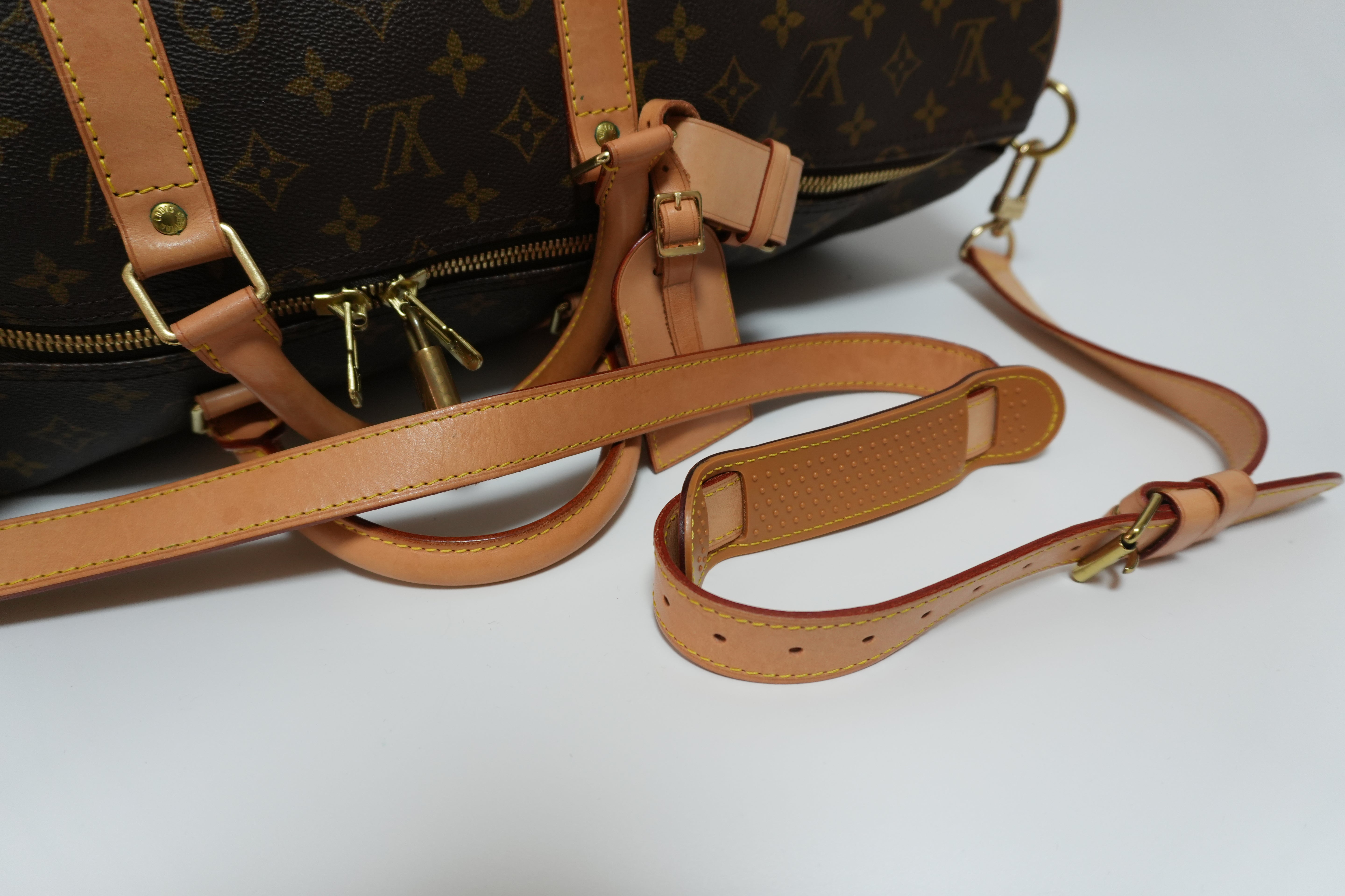 Louis Vuitton Monogram Keepall 55 Bandouliere Used