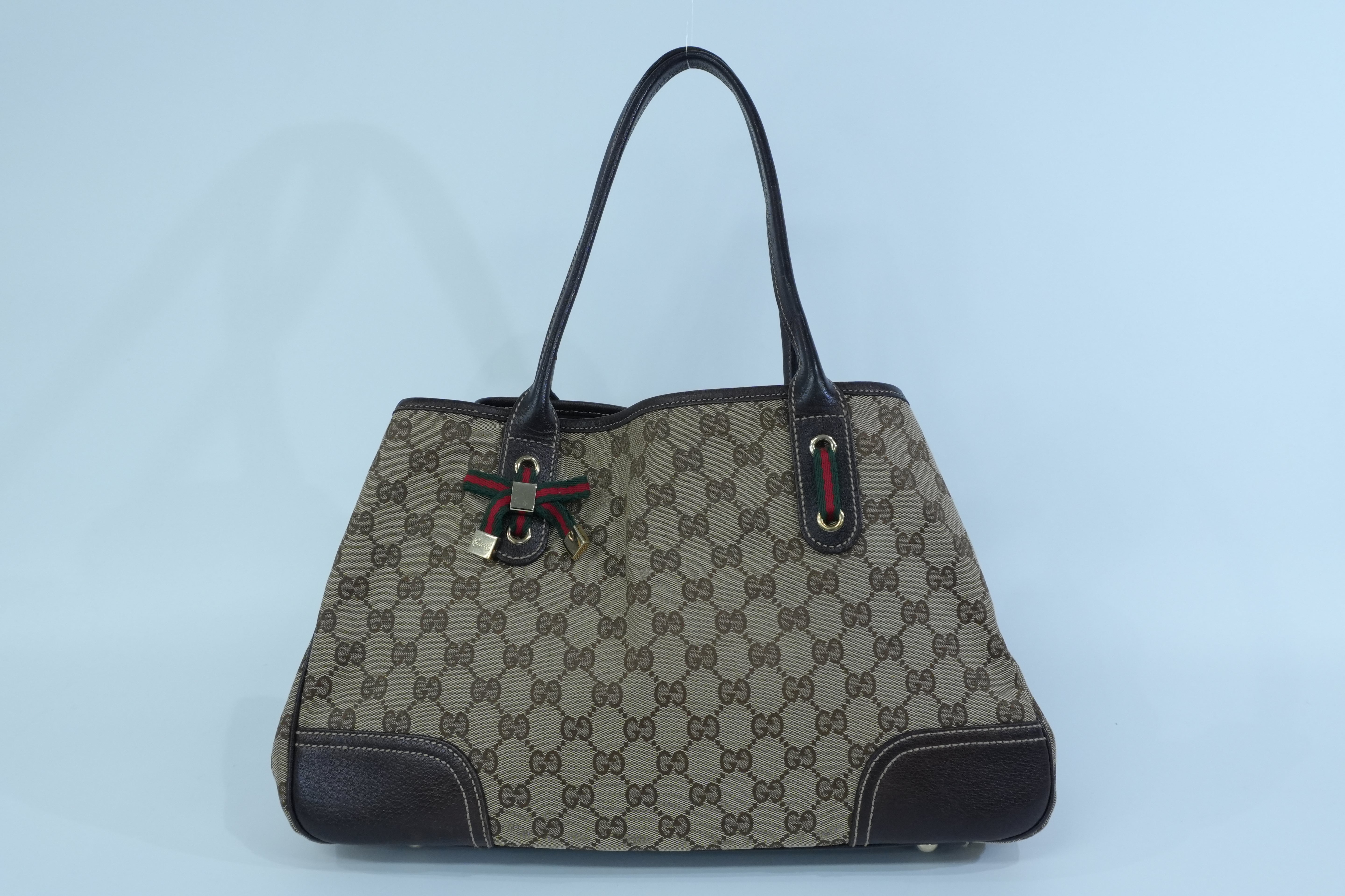 Pre-owned Gucci Ophidia Tote Bag Brown