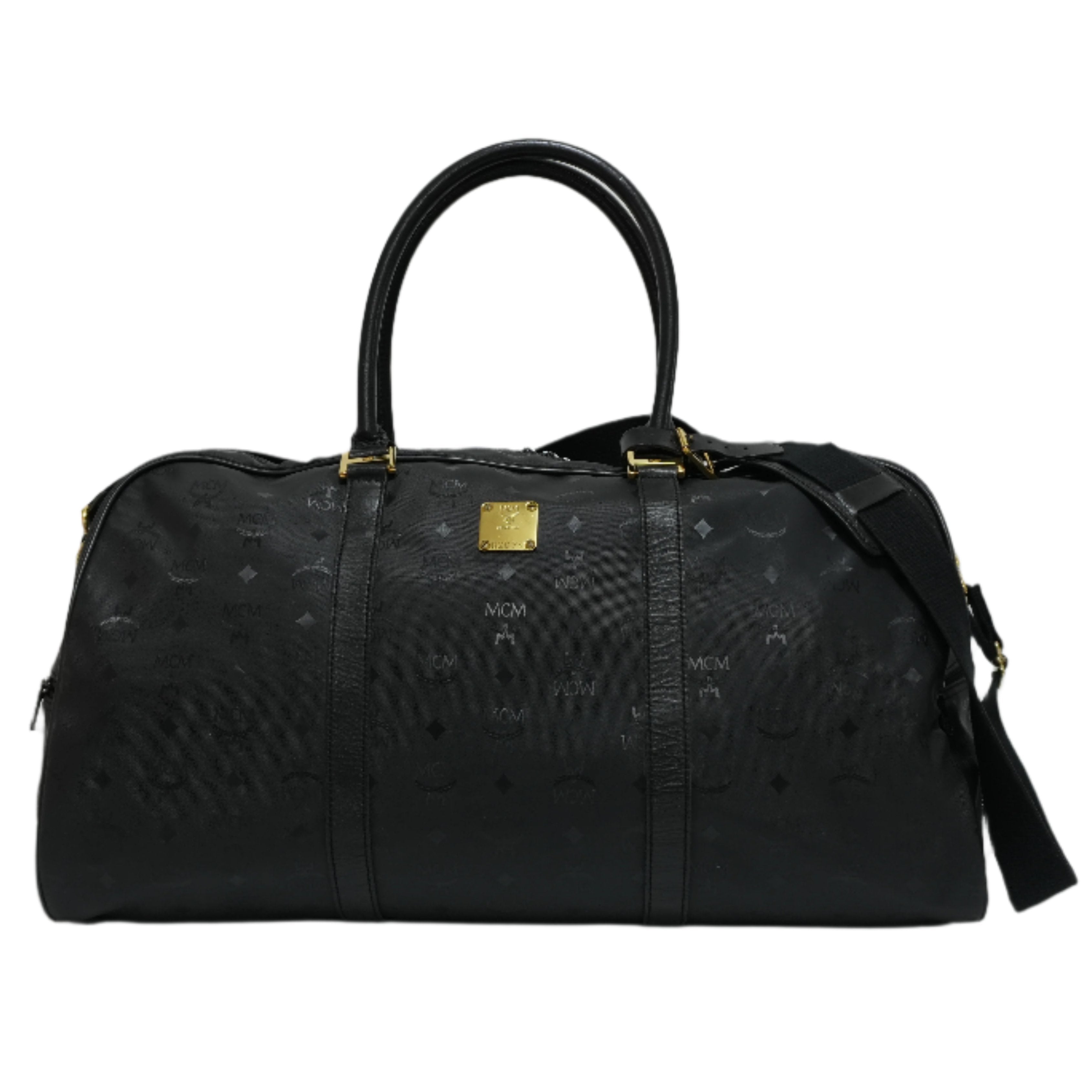 MCM Duffle Bag Black Used