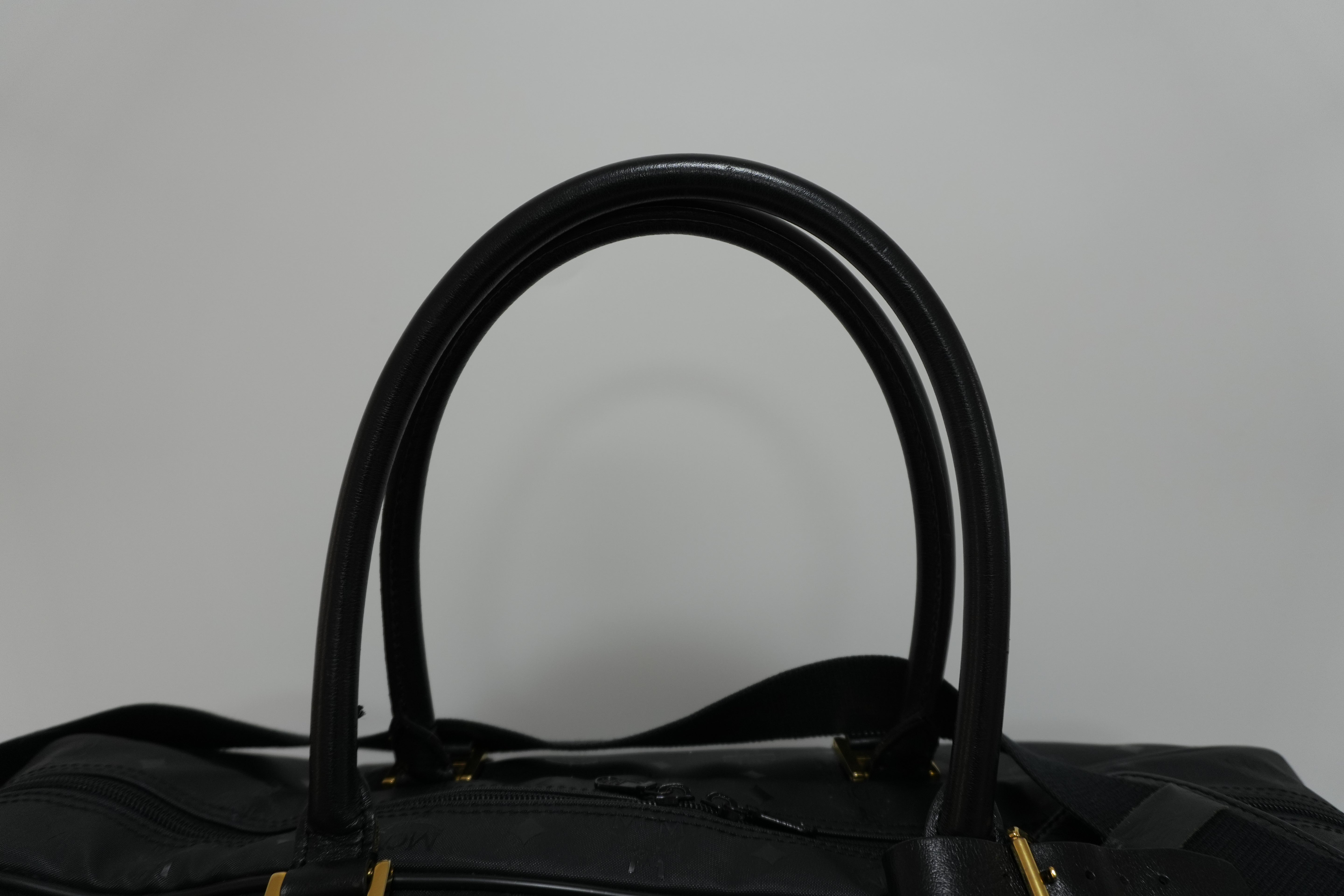 MCM Duffle Bag Black Used