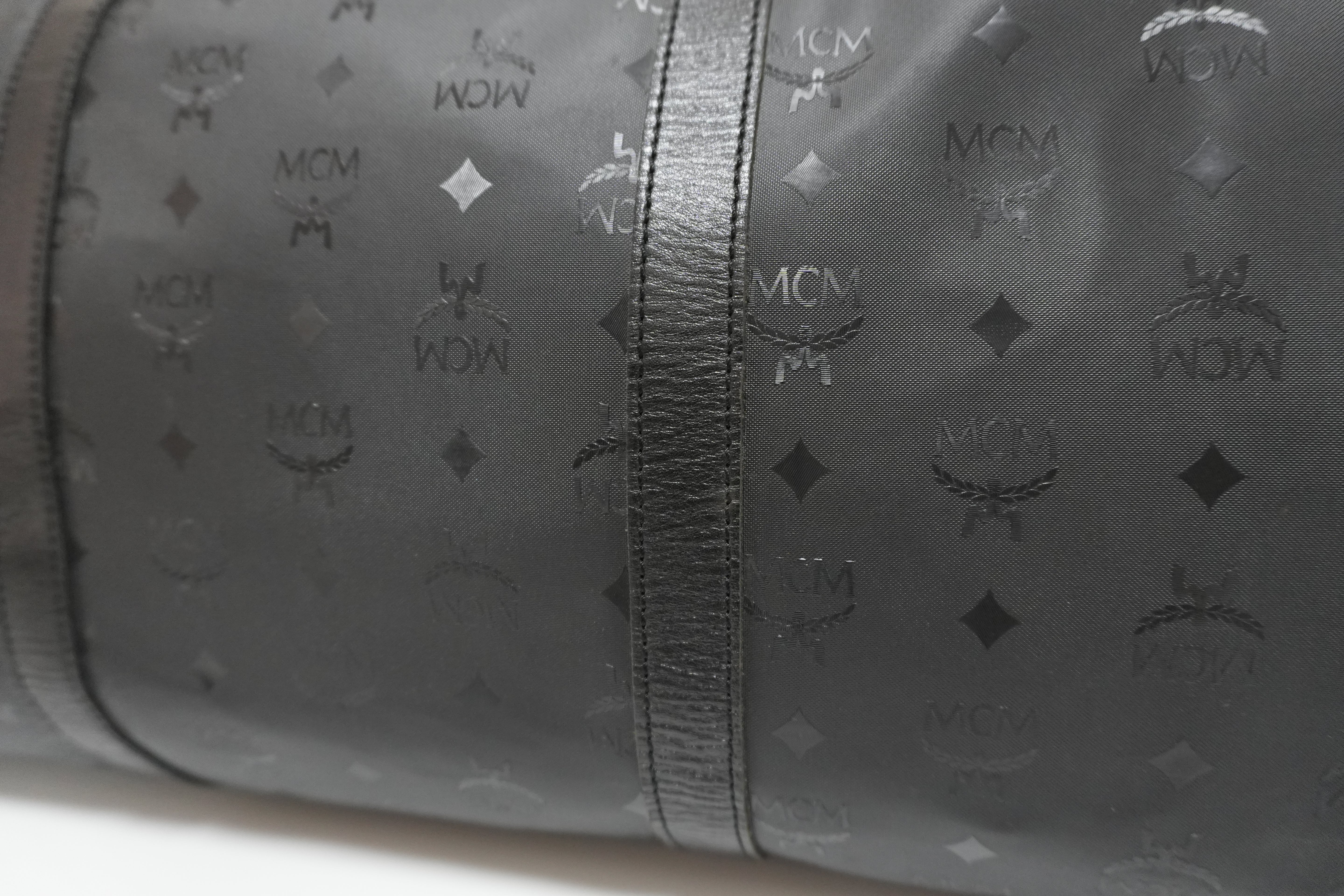 MCM Duffle Bag Black Used