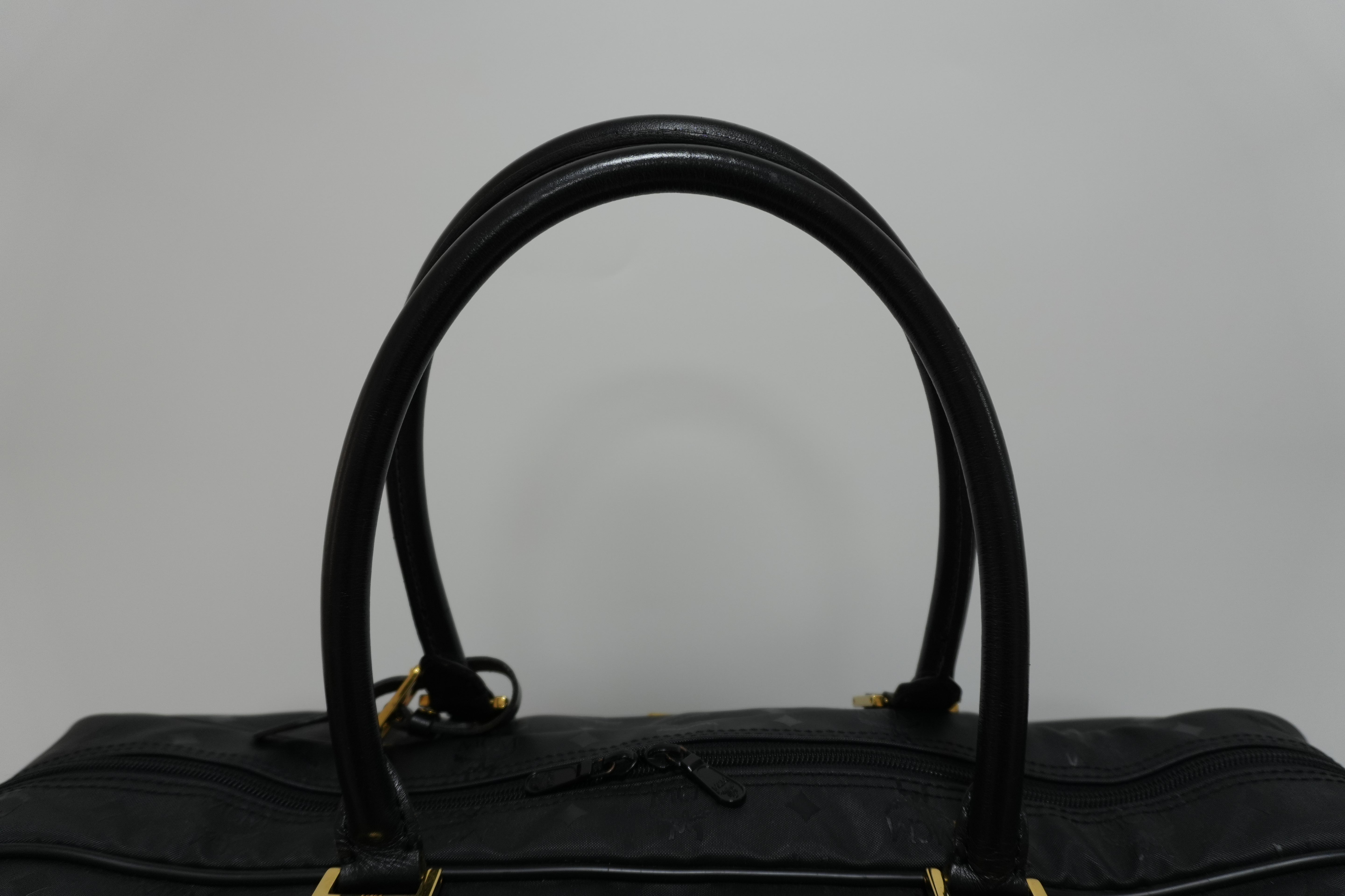 MCM Duffle Bag Black Used