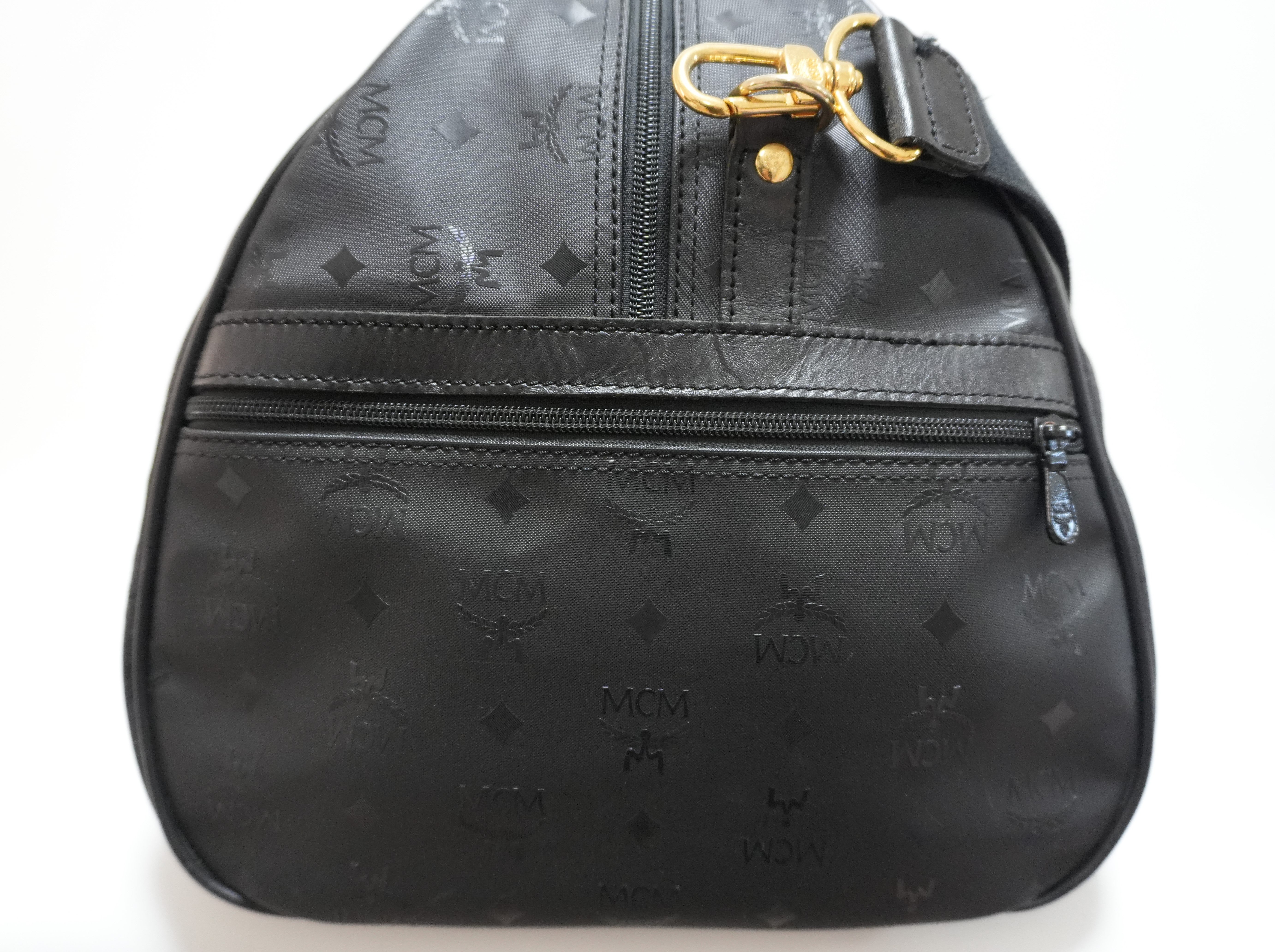 MCM Duffle Bag Black Used