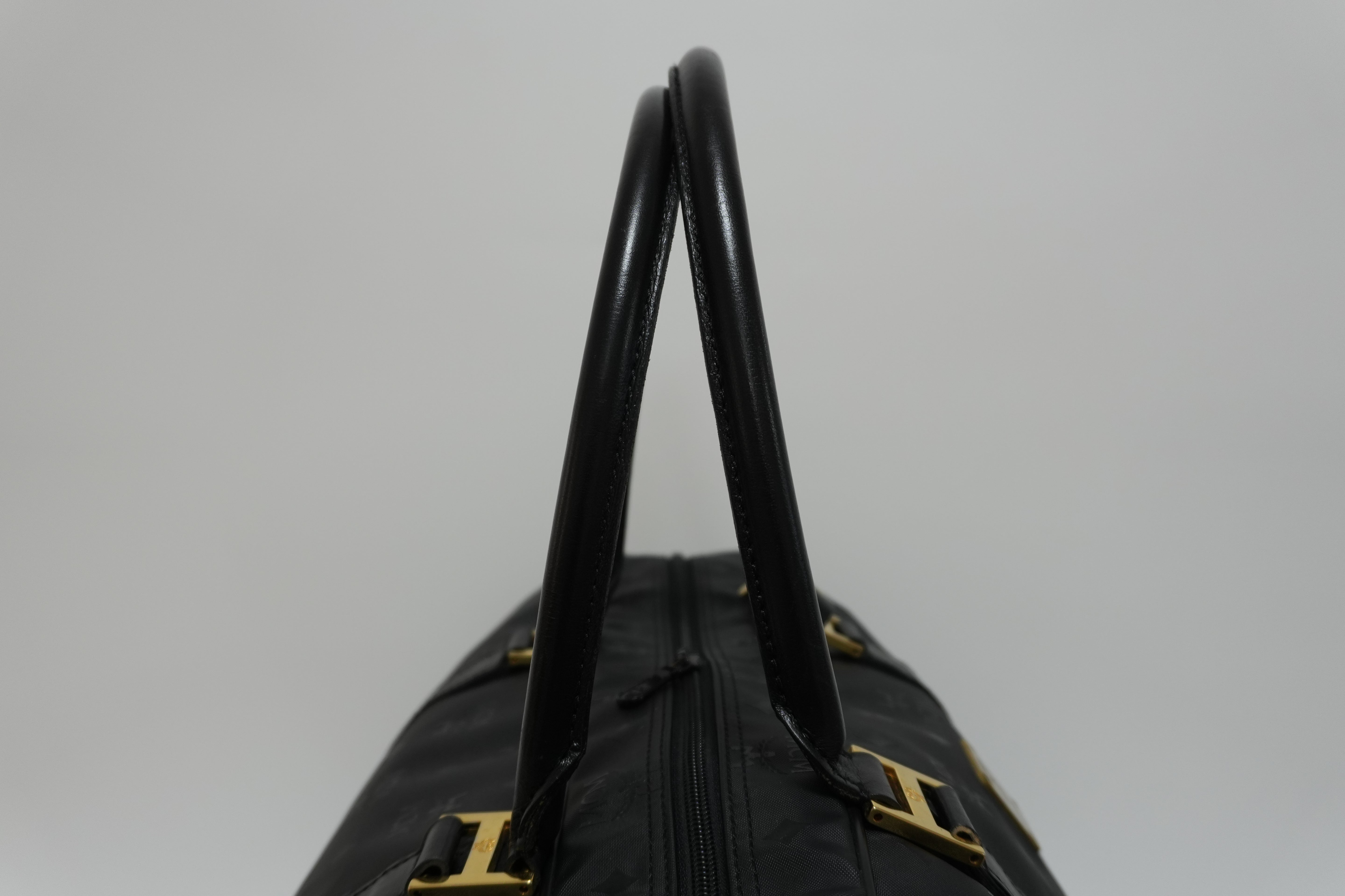 MCM Duffle Bag Black Used