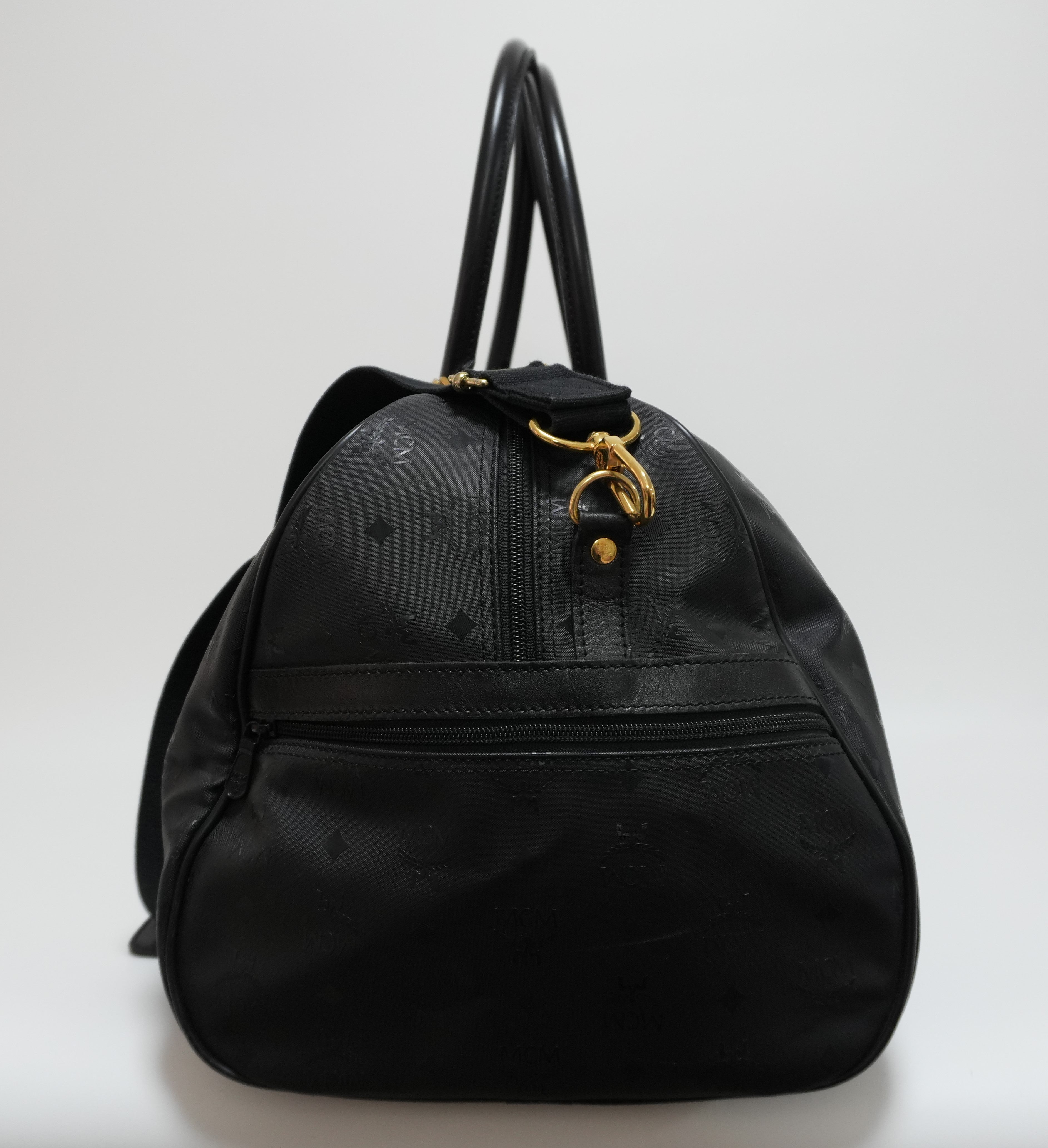 MCM Duffle Bag Black Used