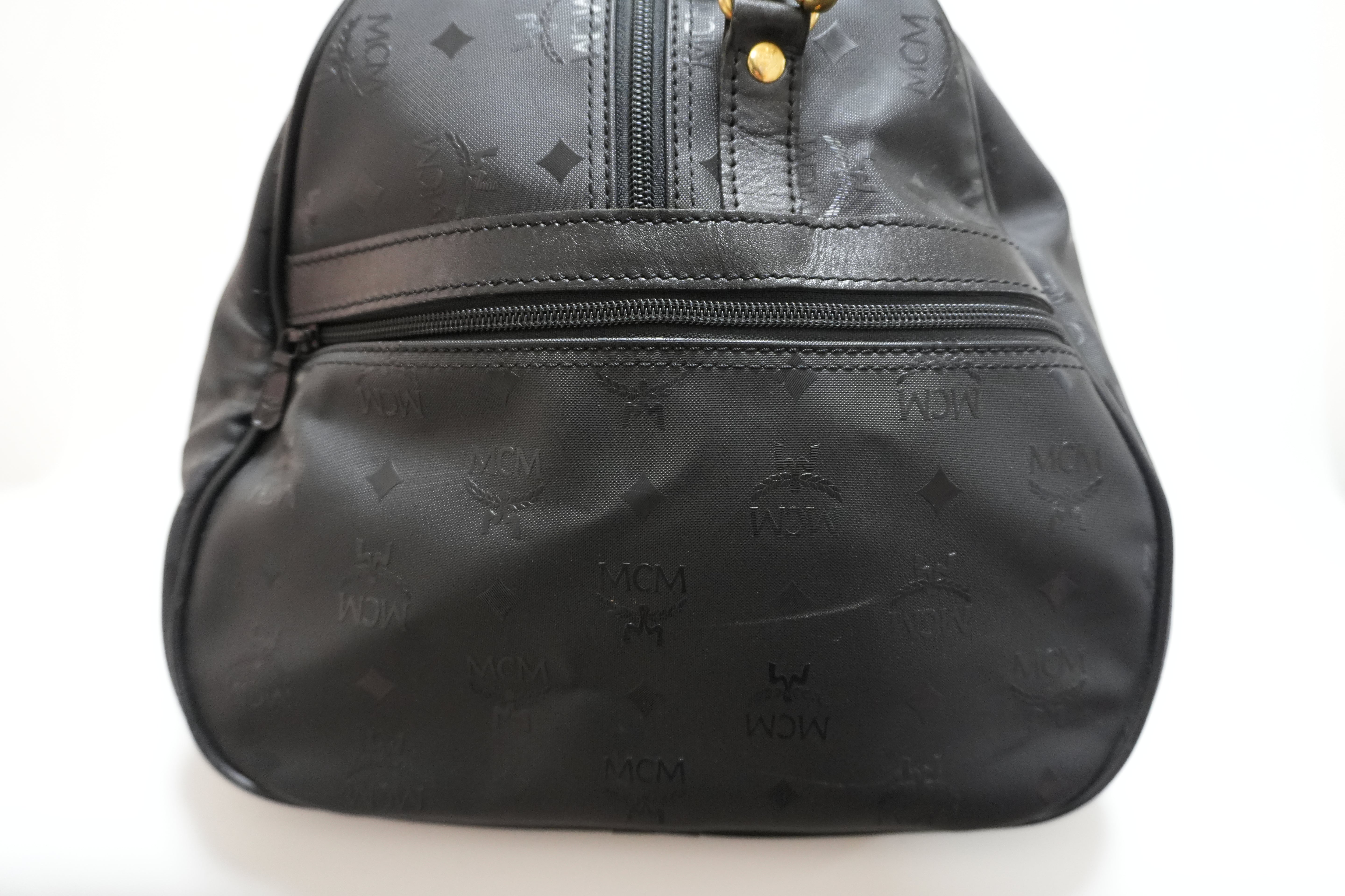 MCM Duffle Bag Black Used