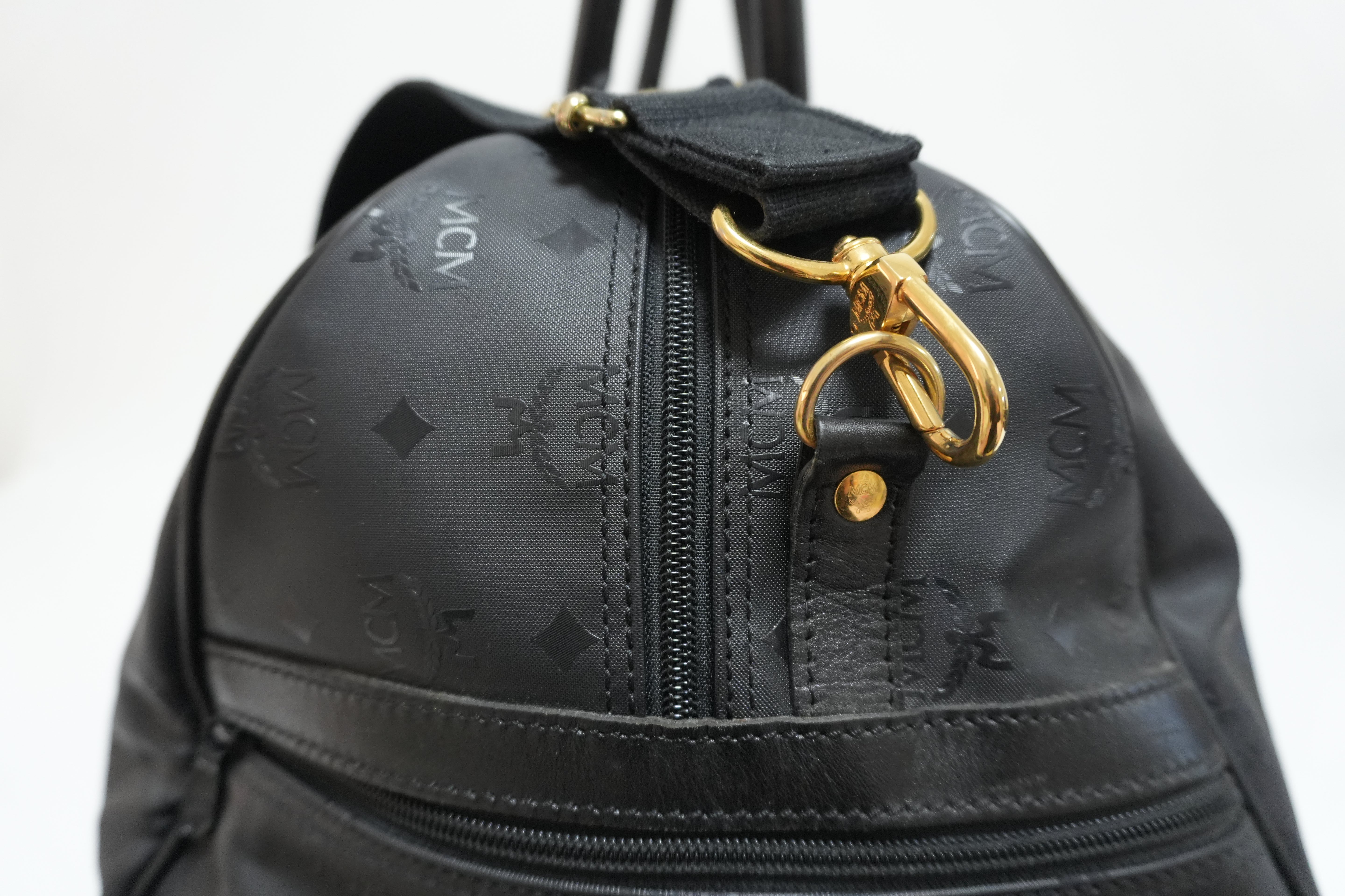 MCM Duffle Bag Black Used